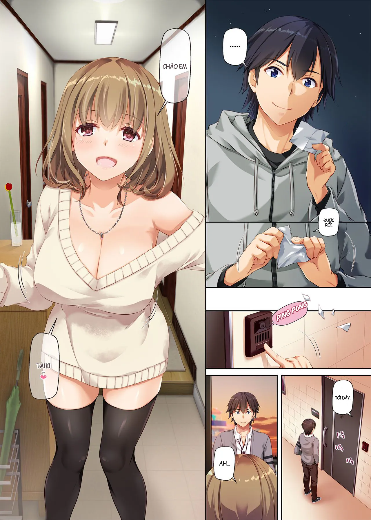 HentaiVN.net - Ảnh 4 - Hitozuma Osananajimi to Hitonatsu no Dekigoto [DLO-07-10-14] - Chap 2