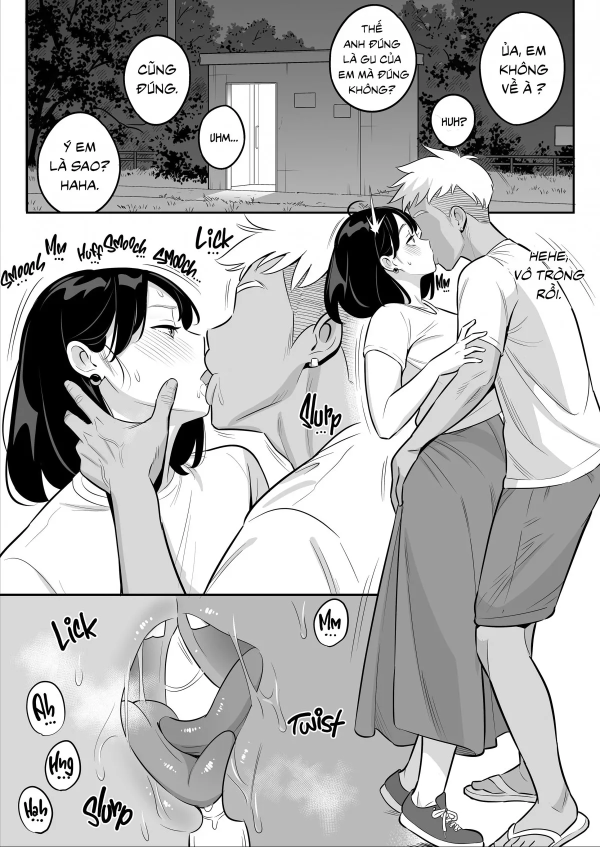 HentaiVN.net - Ảnh 18 - Lướt Tinder, Tôi chịch luôn vợ người ta. - Oneshot [Không che]