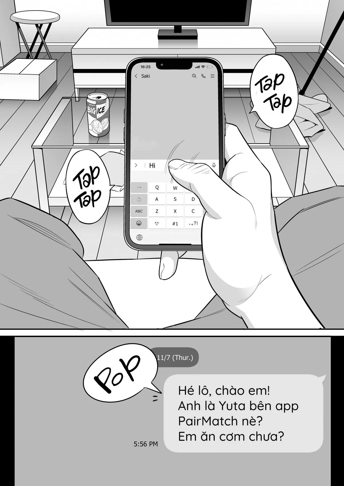 HentaiVN.net - Ảnh 5 - Lướt Tinder, Tôi chịch luôn vợ người ta. - Oneshot [Không che]