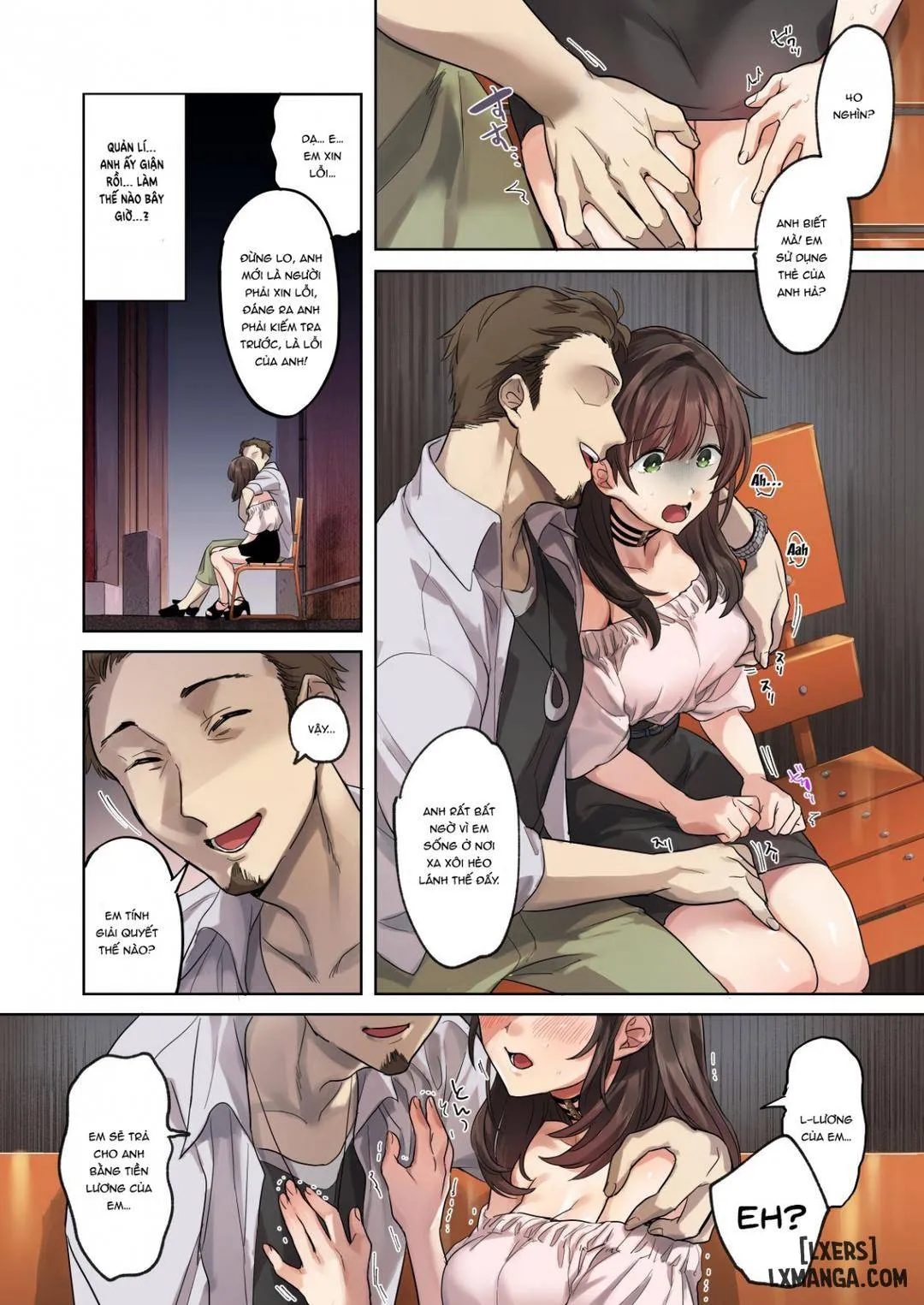 HentaiVN.net - Ảnh 17 - Ngốc ngếch hay ngu ngốc? [Hajimete no Gakusei Beit Shinjiteita Tenchou ni Datsu Shojo Sareta Tokai o Shiranai Gakusei] - Oneshot