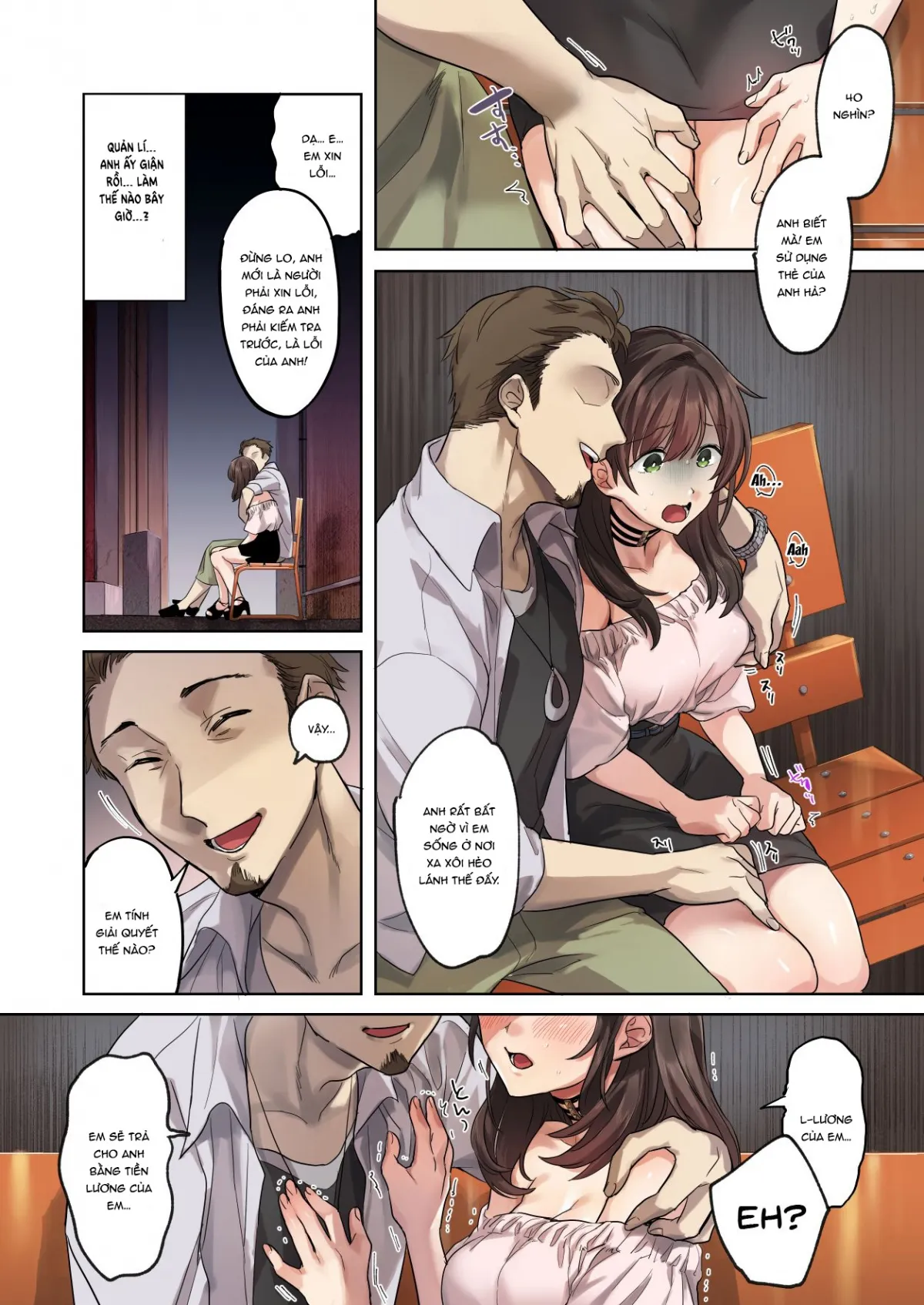 HentaiVN.net - Ảnh 17 - Ngốc ngếch hay ngu ngốc? [Hajimete no Gakusei Beit Shinjiteita Tenchou ni Datsu Shojo Sareta Tokai o Shiranai Gakusei] - Đừng bao giờ đặt niềm tin vào người lạ