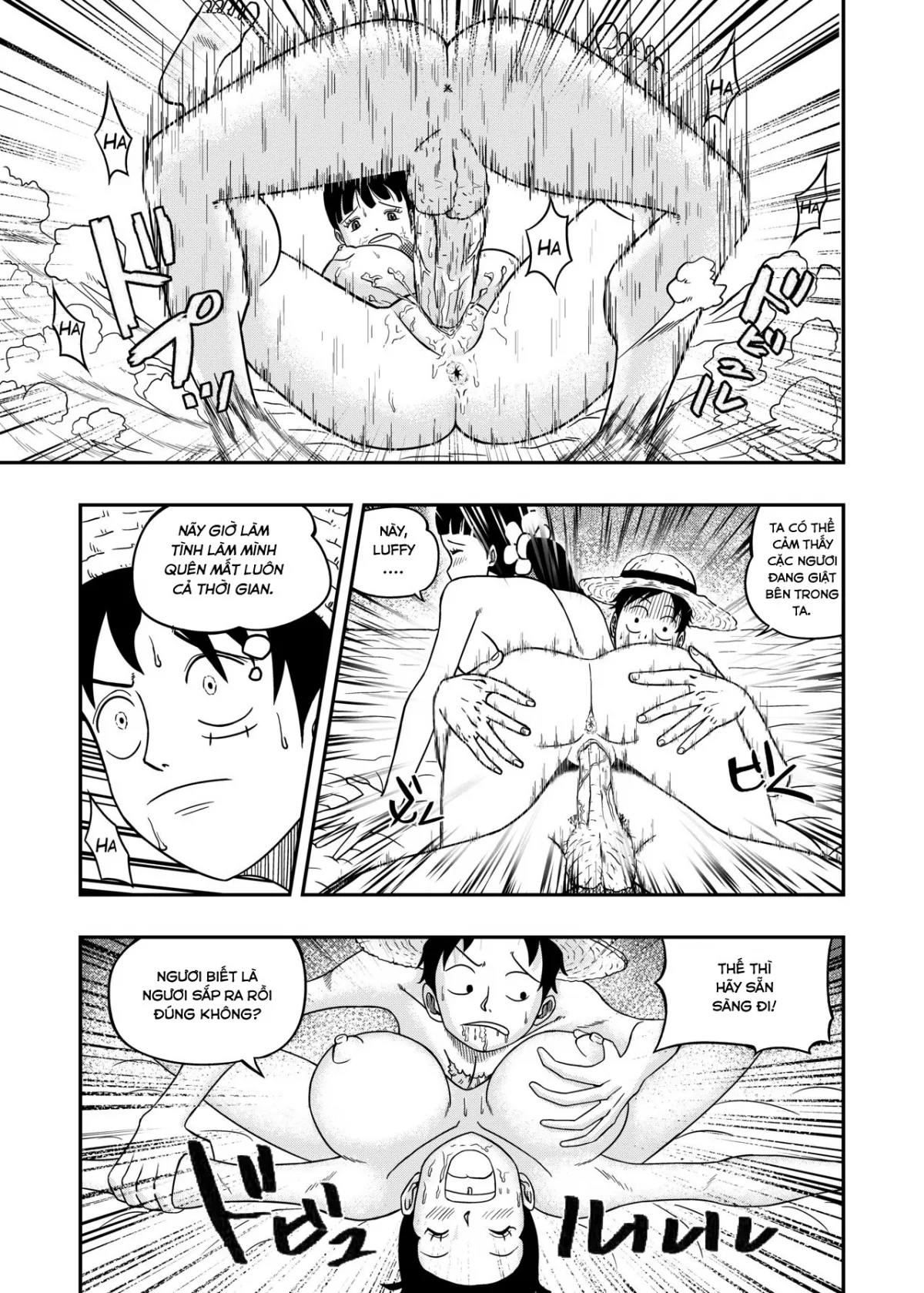 HentaiVN.net - Ảnh 12 - Địt thầm con gái, được nhầm 2 mẹ con (One Piece) [Charlotte Flampe x Luffy] - Oneshot