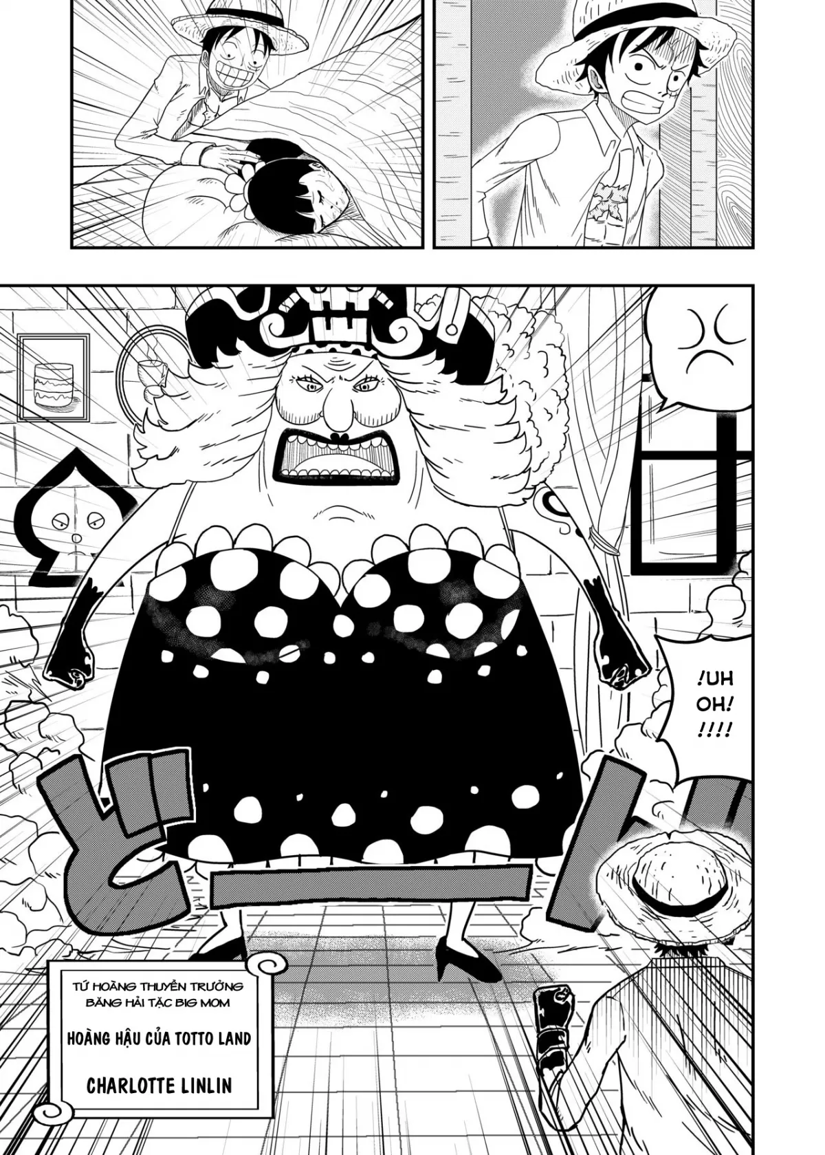 HentaiVN.net - Ảnh 16 - Địt thầm con gái, được nhầm 2 mẹ con (One Piece) [Charlotte Flampe x Luffy] - Oneshot