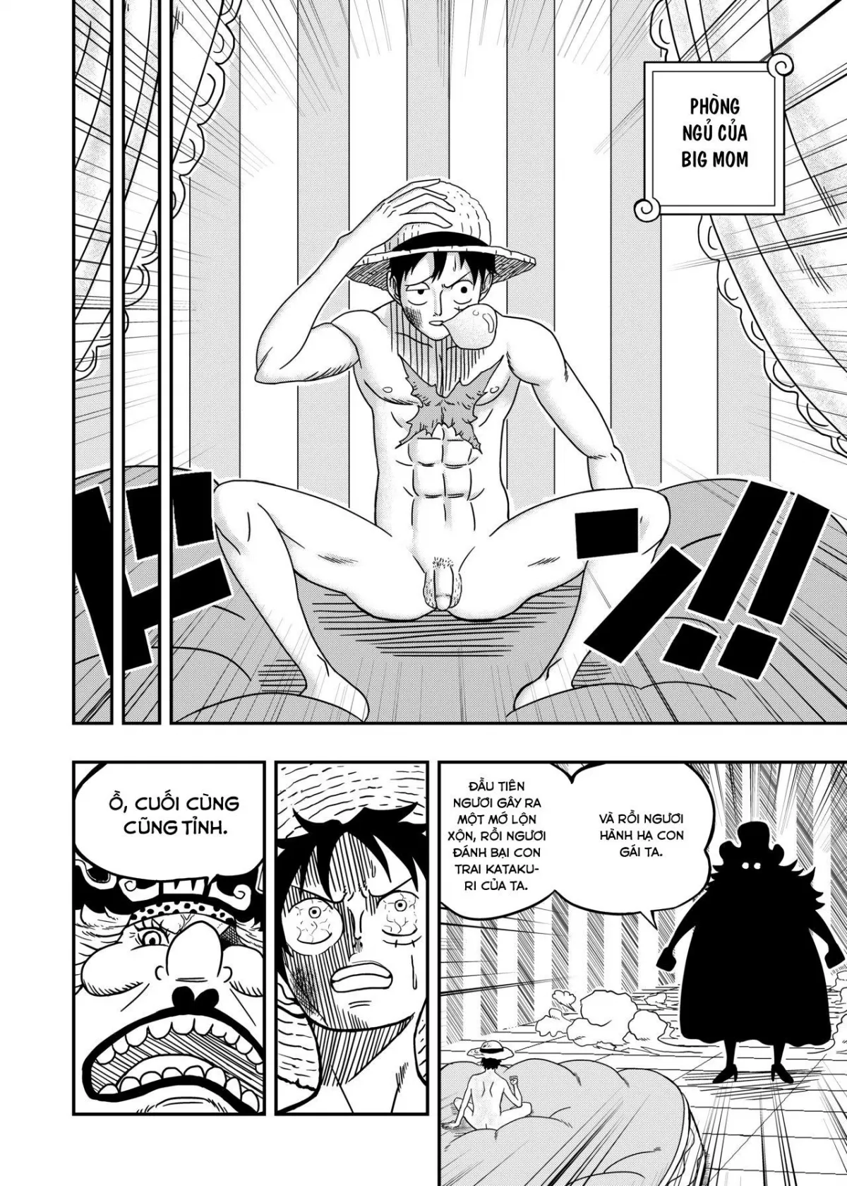 HentaiVN.net - Ảnh 17 - Địt thầm con gái, được nhầm 2 mẹ con (One Piece) [Charlotte Flampe x Luffy] - Oneshot
