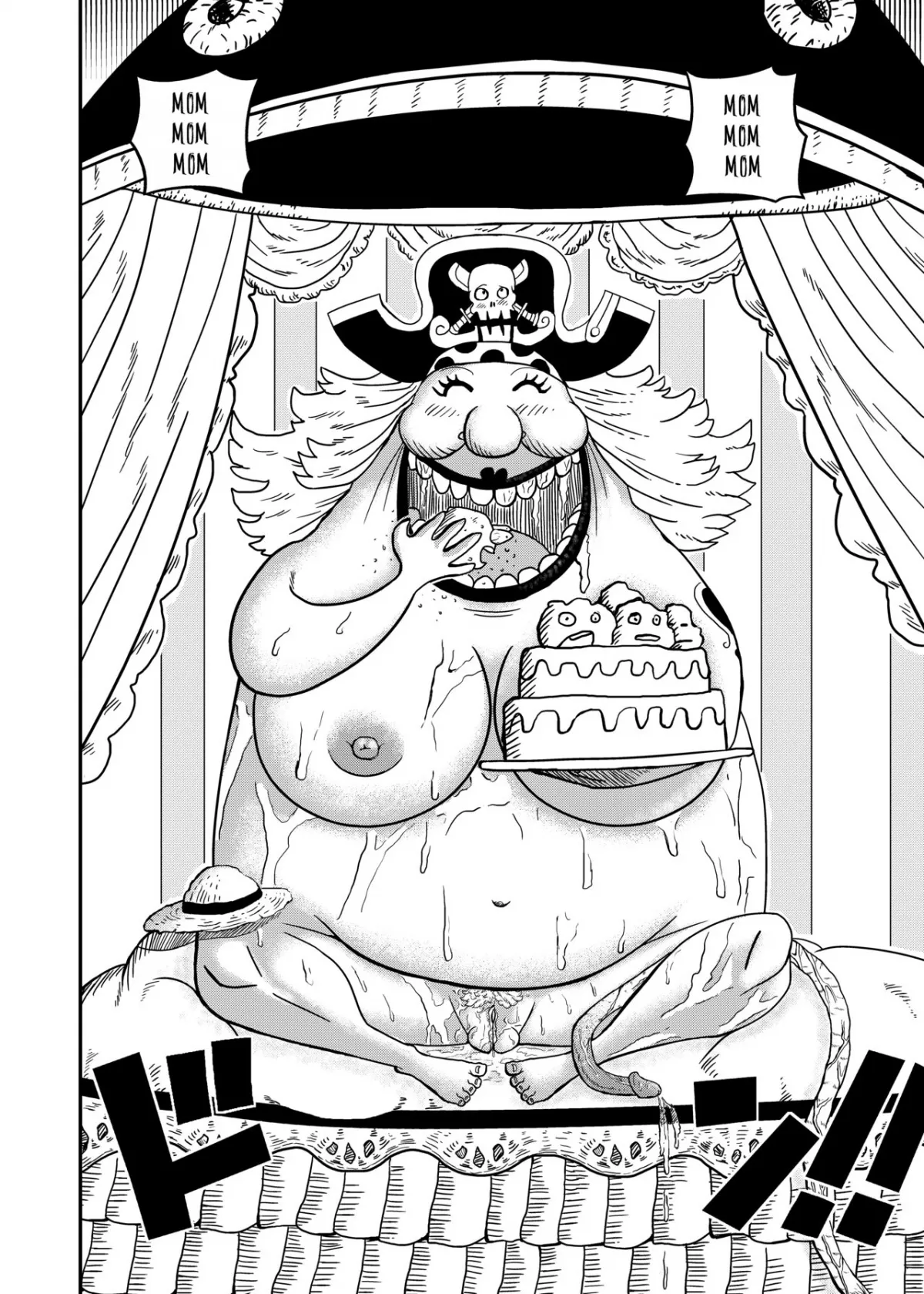 HentaiVN.net - Ảnh 19 - Địt thầm con gái, được nhầm 2 mẹ con (One Piece) [Charlotte Flampe x Luffy] - Oneshot