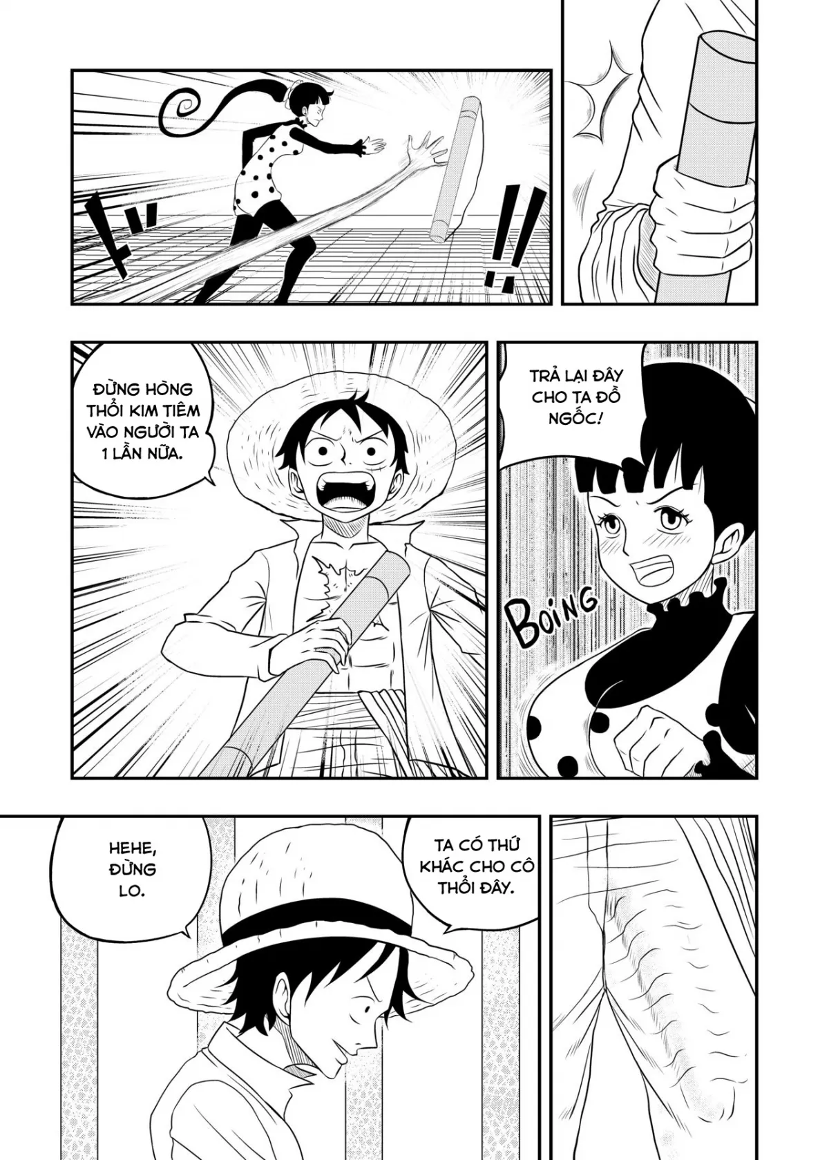 HentaiVN.net - Ảnh 4 - Địt thầm con gái, được nhầm 2 mẹ con (One Piece) [Charlotte Flampe x Luffy] - Oneshot