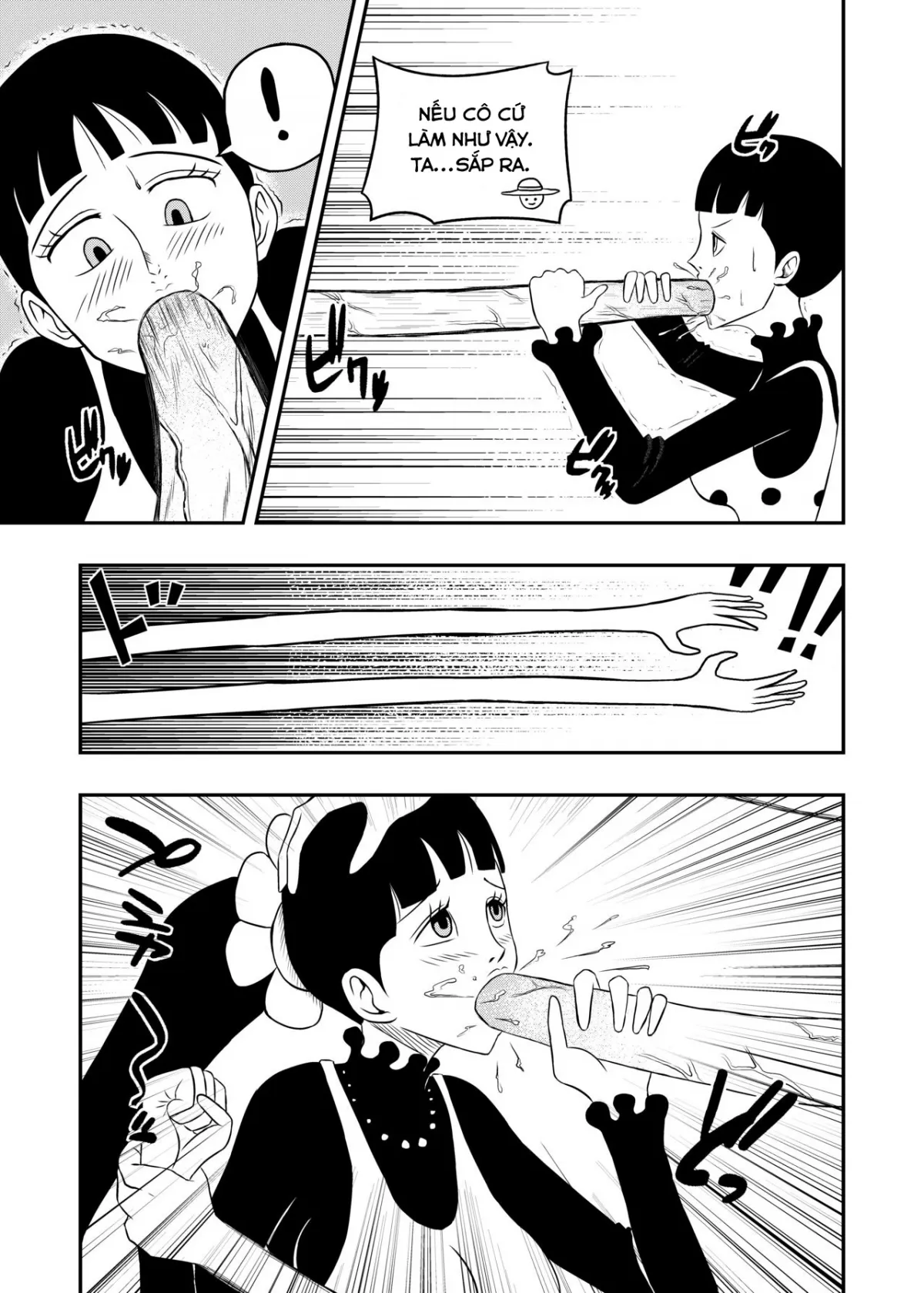 HentaiVN.net - Ảnh 6 - Địt thầm con gái, được nhầm 2 mẹ con (One Piece) [Charlotte Flampe x Luffy] - Oneshot