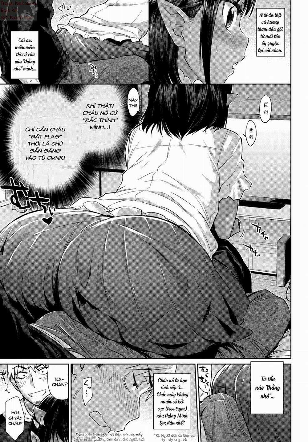 HentaiVN.net - Ảnh 4 - Oni và ông chú hút nhiều thuốc [Oni Dakedo Onnanoko!; I'm A Oni, But Girl!] - Oneshot