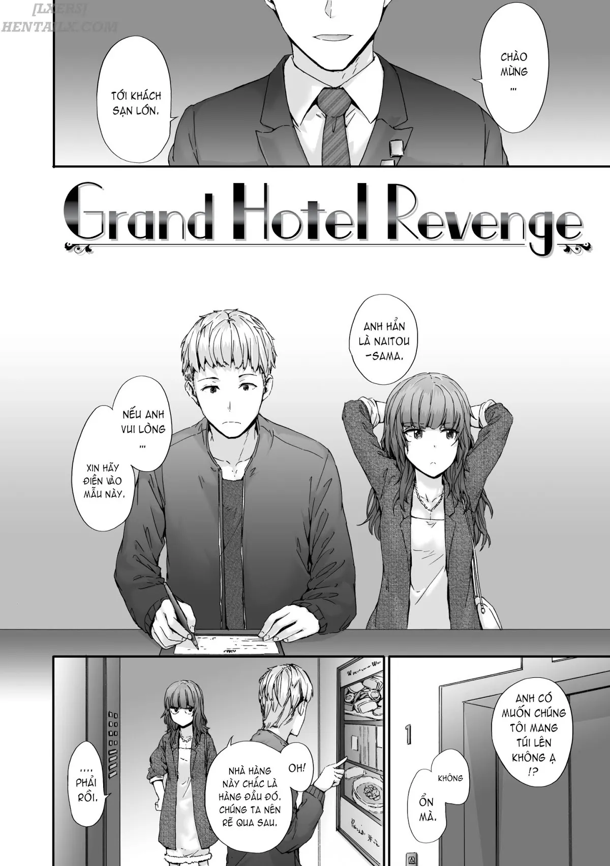 HentaiVN.net - Ảnh 3 - Grand Hotel Life [Comic Kairakuten 2018-02] - Chap 2