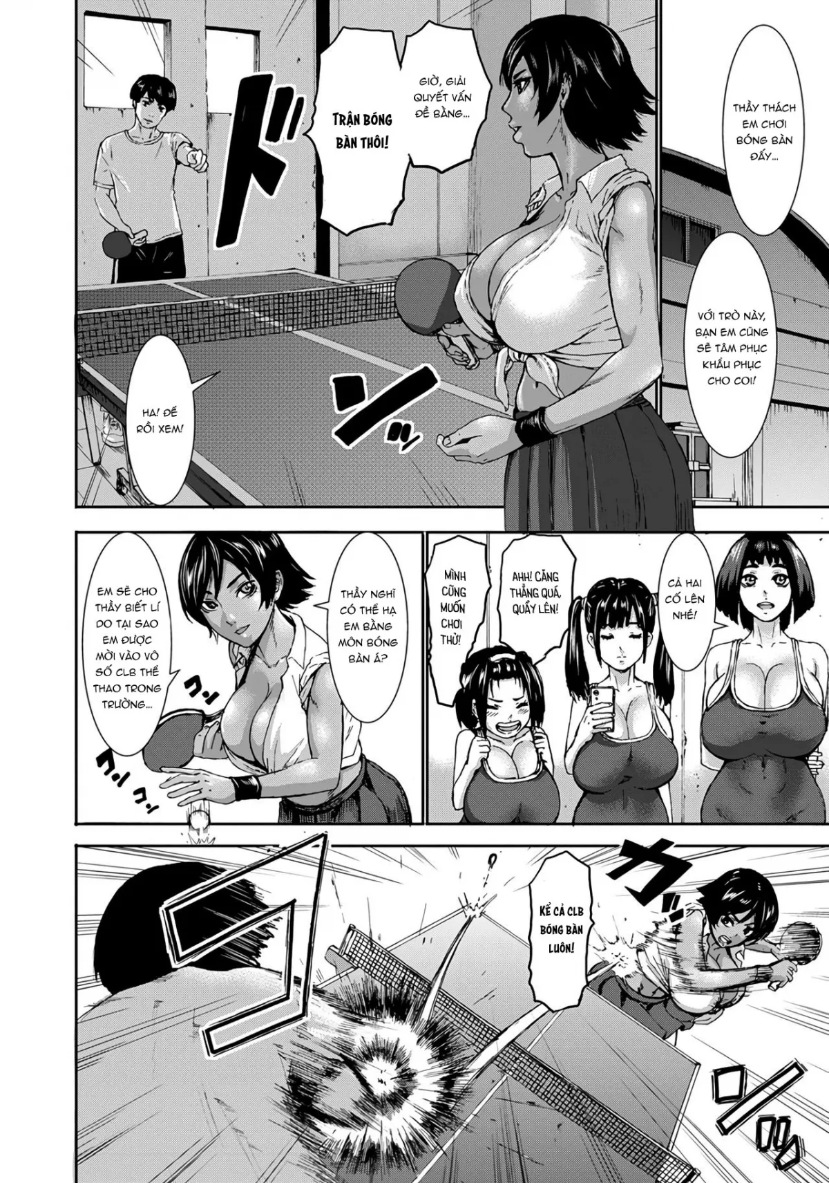 HentaiVN.net - Ảnh 6 - Học viện dành cho những nàng vếu bự [Chounyuu Gakuen; Academy For Huge Breasts] - Chap 2: Địt cô học sinh da rám nắng