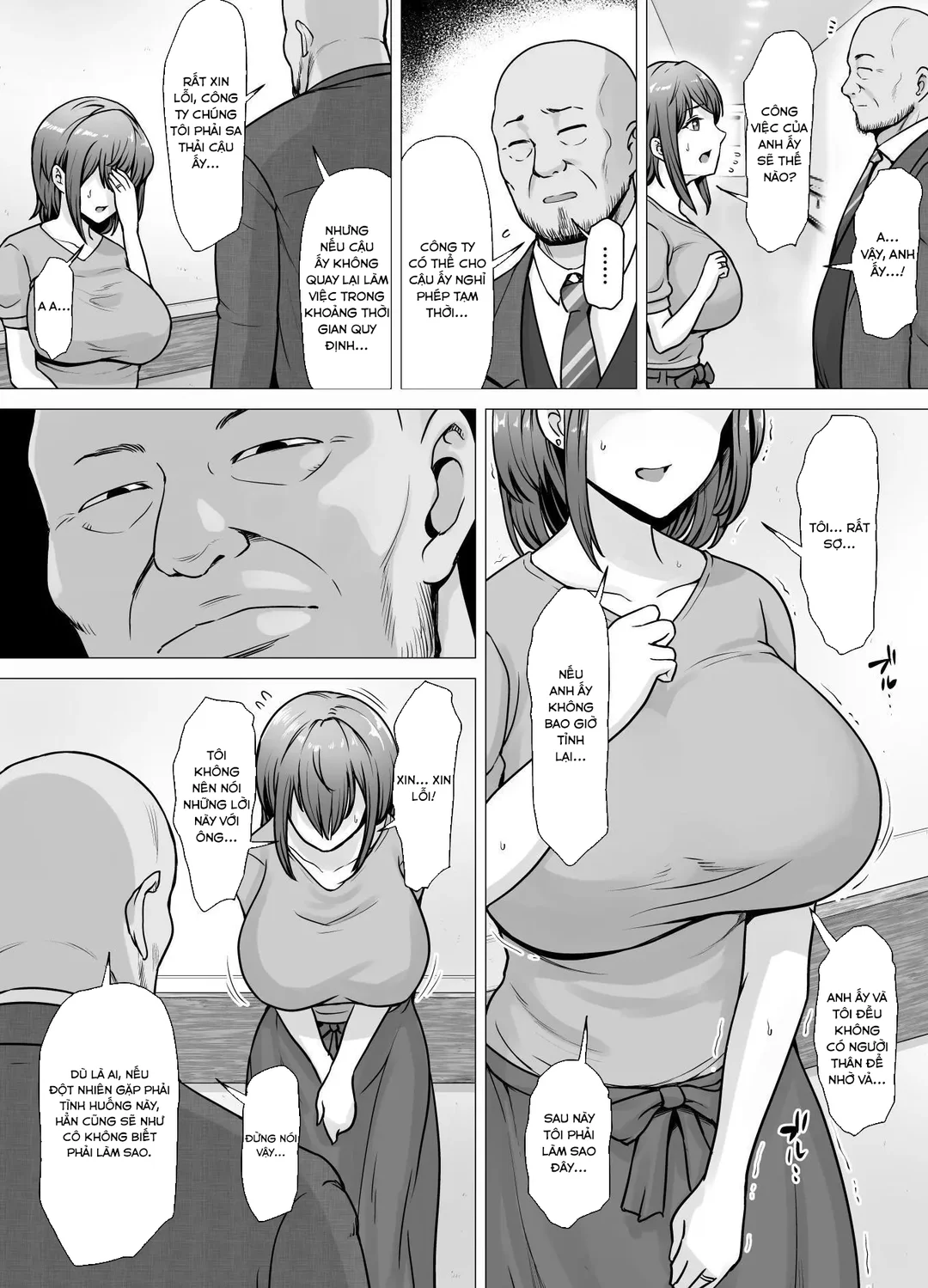 HentaiVN.net - Ảnh 8 - Vợ tôi rơi vào tay chủ tịch tham lam - Ch. 1