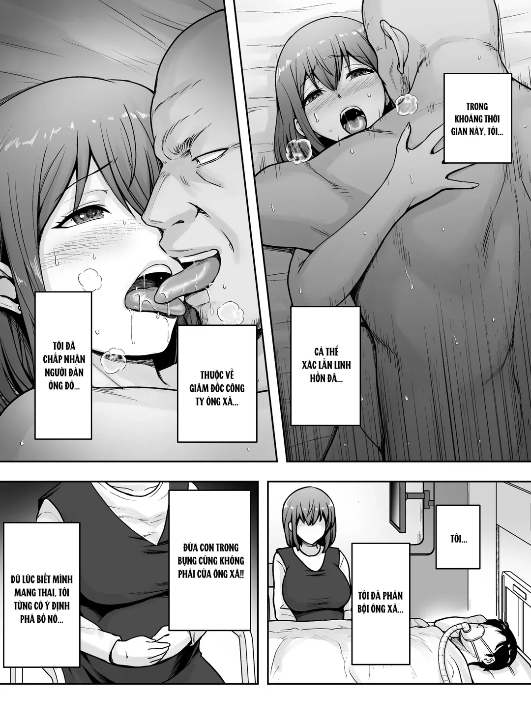 HentaiVN.net - Ảnh 3 - Vợ tôi rơi vào tay chủ tịch tham lam - Ch. 2
