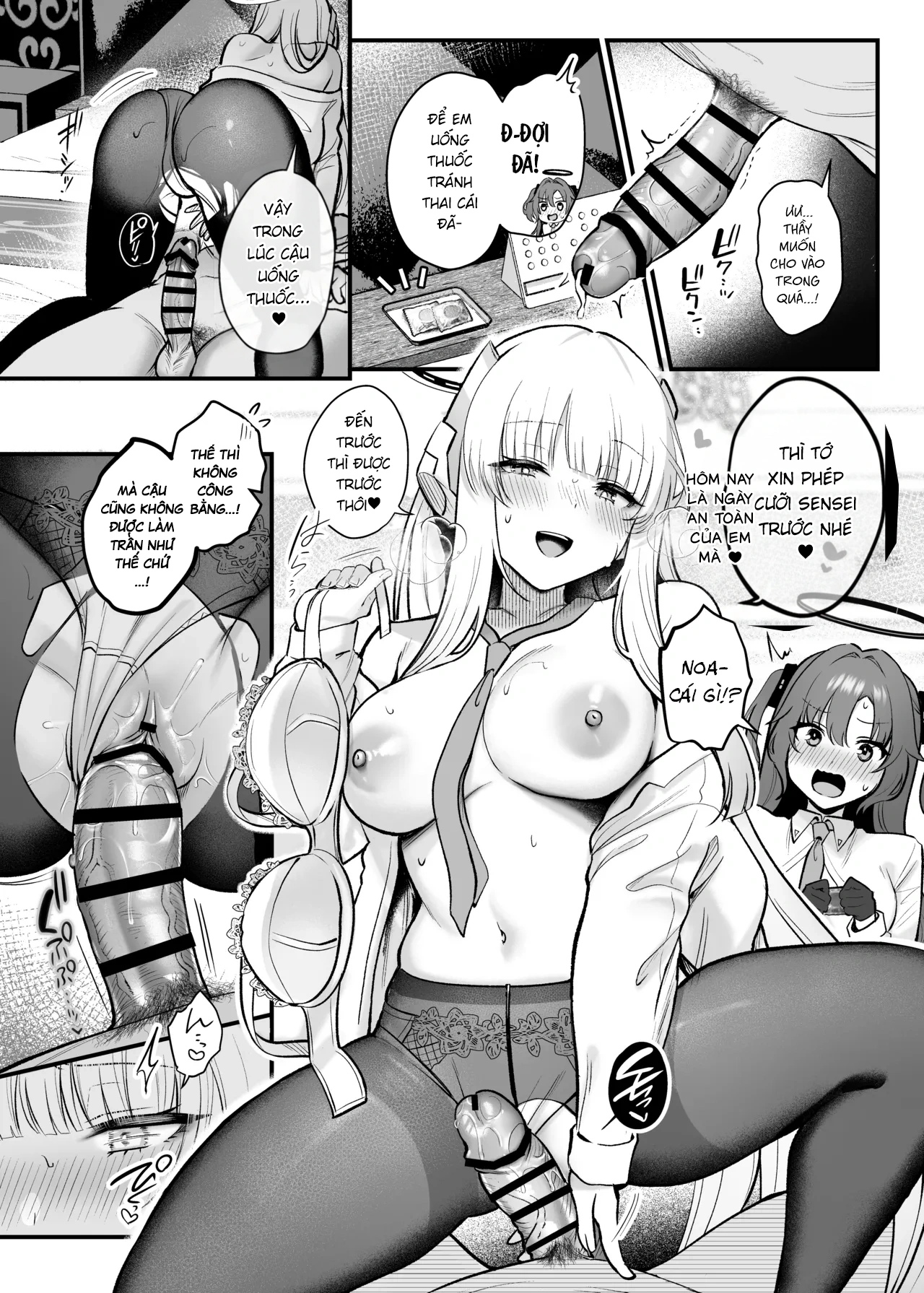 HentaiVN.net - Ảnh 11 - Chơi sâm hết mình cùng Yuuka và Noa! - One shot khô dái