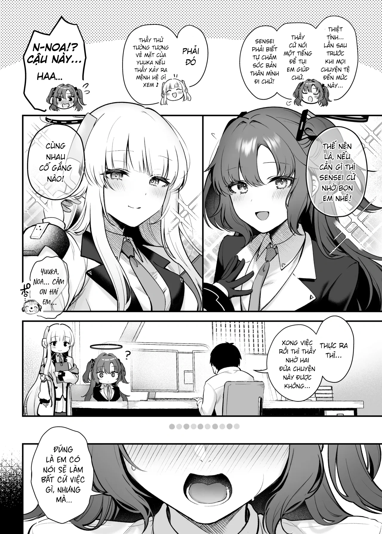 HentaiVN.net - Ảnh 4 - Chơi sâm hết mình cùng Yuuka và Noa! - One shot khô dái