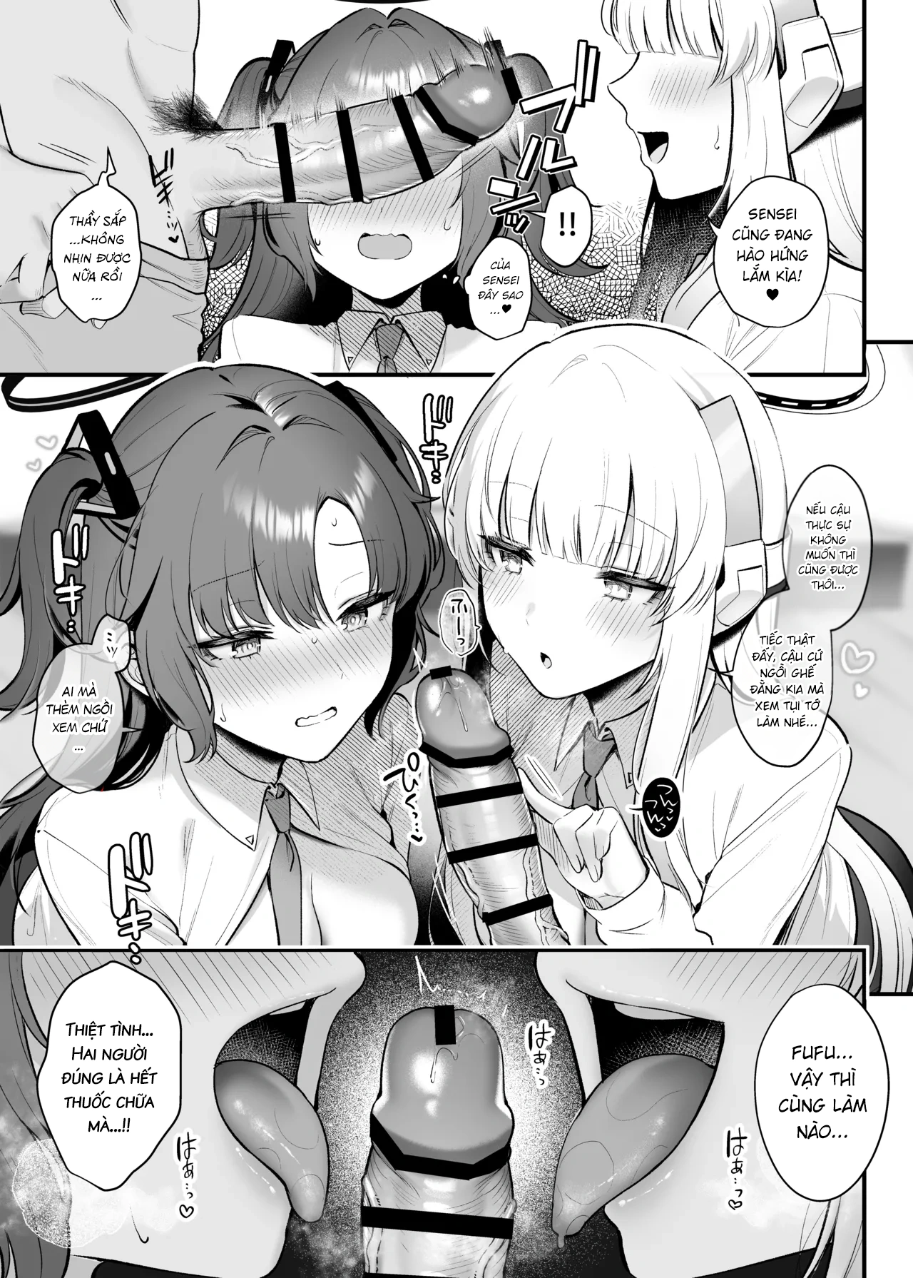 HentaiVN.net - Ảnh 7 - Chơi sâm hết mình cùng Yuuka và Noa! - One shot khô dái