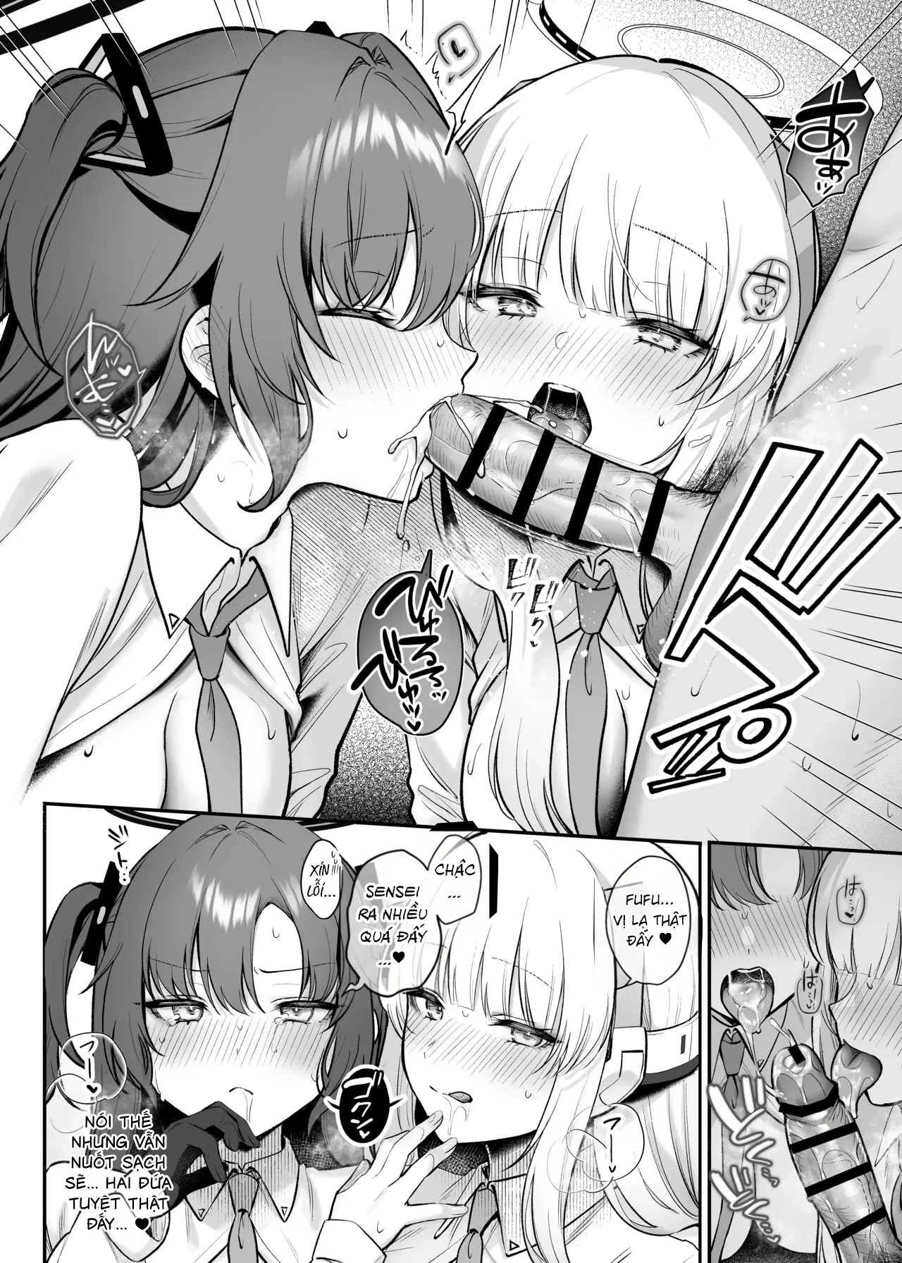 HentaiVN.net - Ảnh 10 - Chơi sâm hết mình cùng Yuuka và Noa! - One shot khô dái