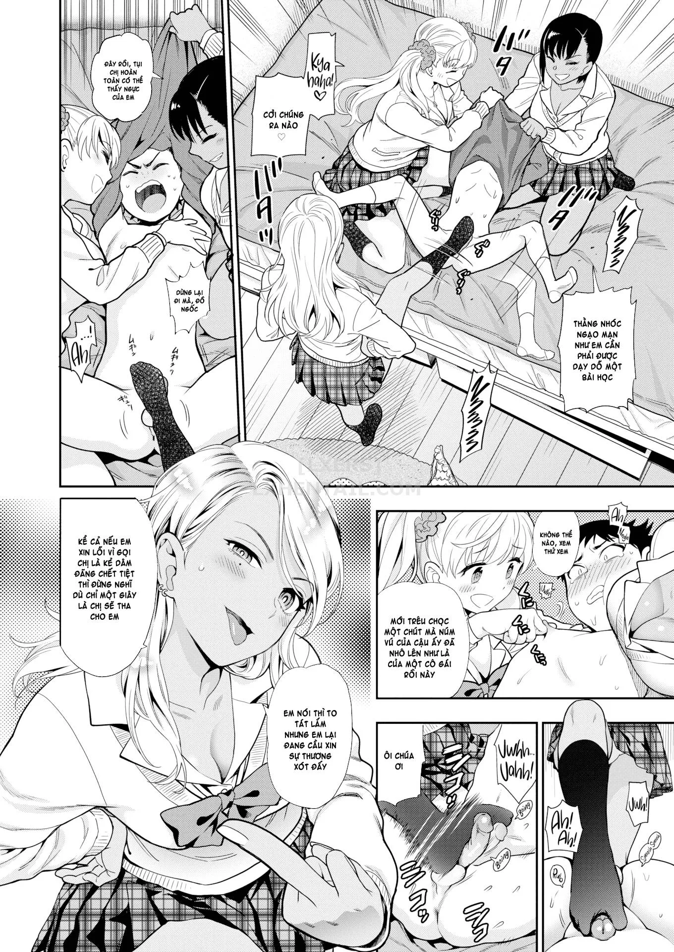 HentaiVN.net - Ảnh 11 - Doutei Otouto to Bitch Ane [The cherry boy with Bitch sister.] - Chap 1