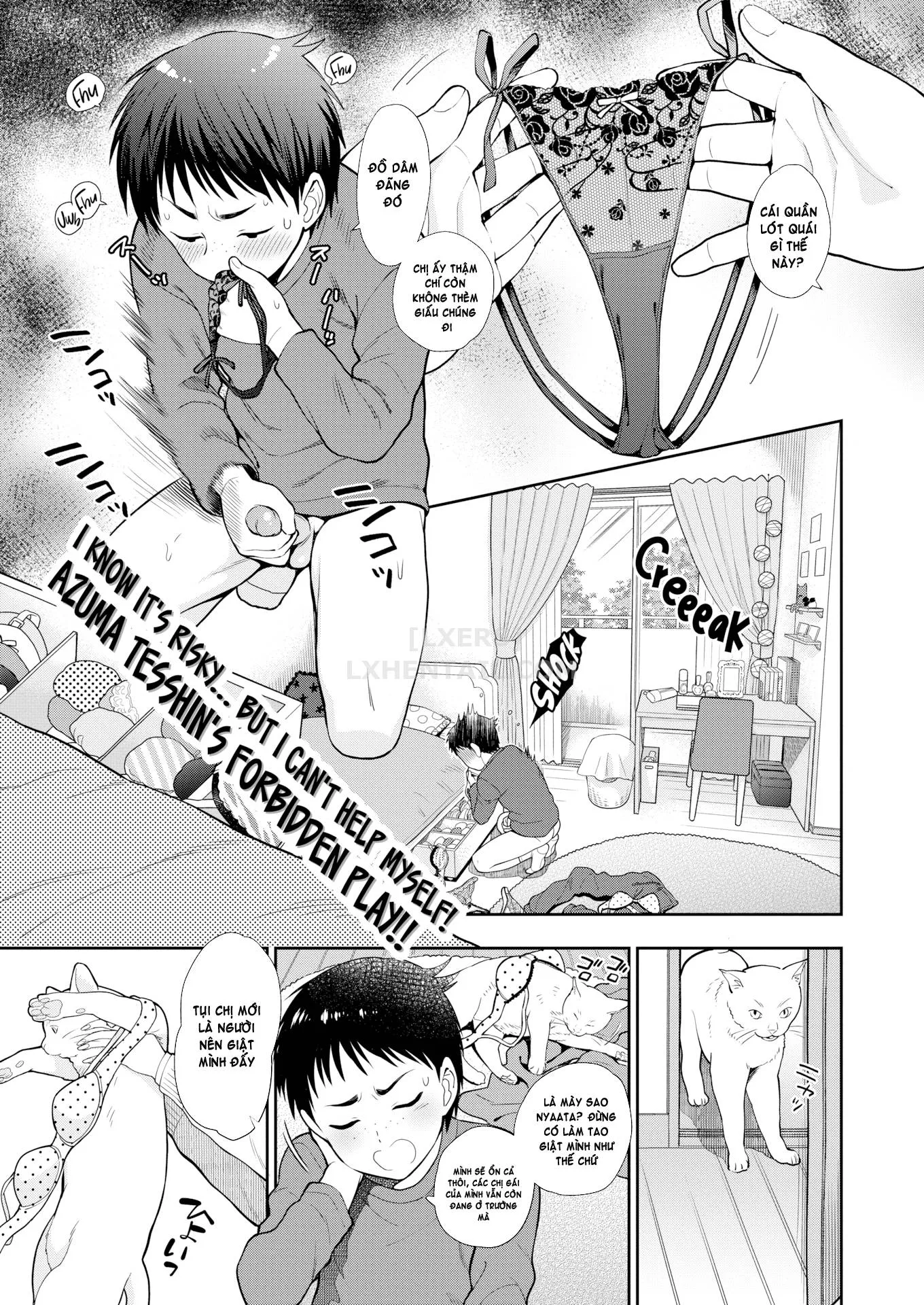 HentaiVN.net - Ảnh 6 - Doutei Otouto to Bitch Ane [The cherry boy with Bitch sister.] - Chap 1