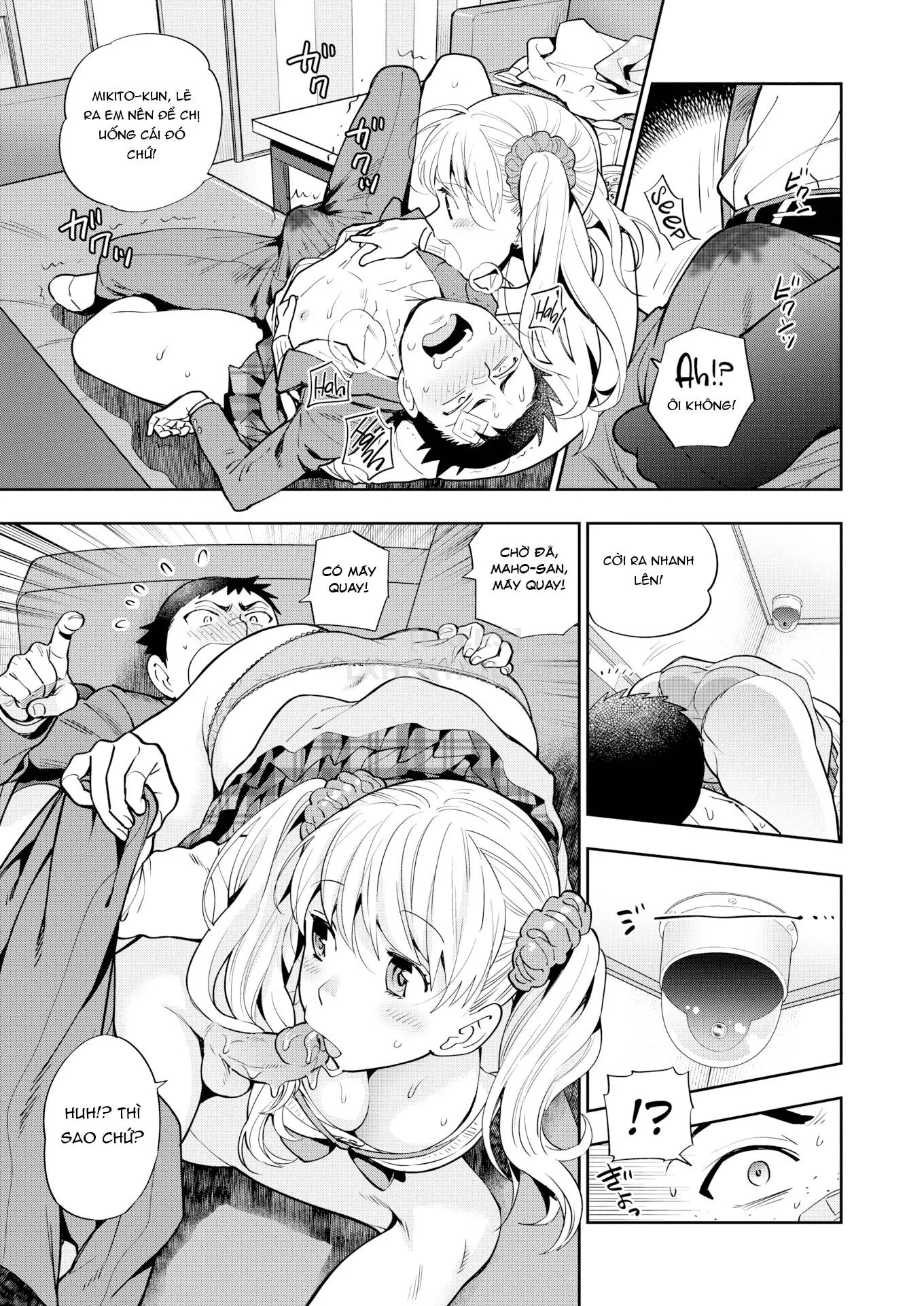 HentaiVN.net - Ảnh 12 - Doutei Otouto to Bitch Ane [The cherry boy with Bitch sister.] - Chap 3