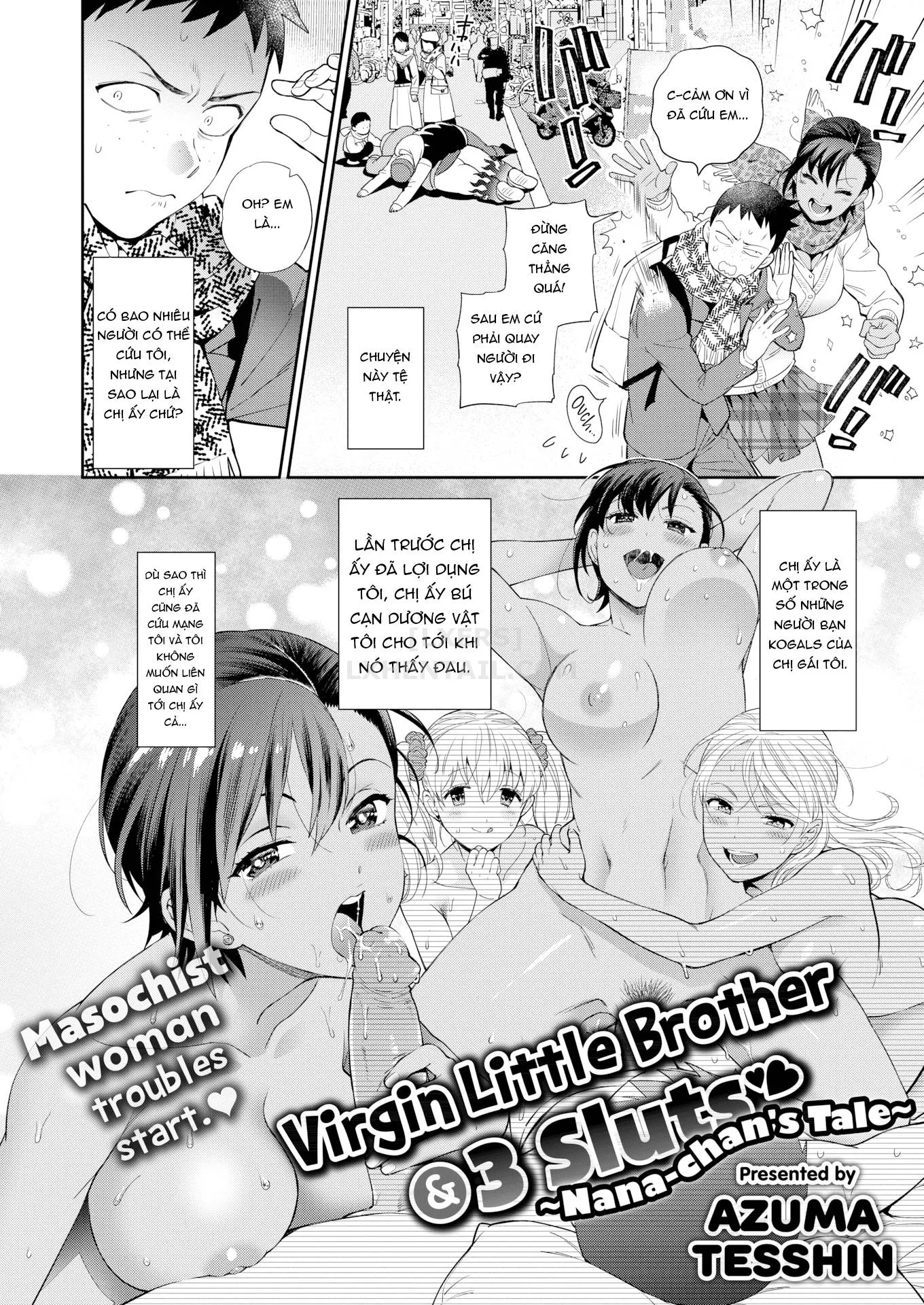 HentaiVN.net - Ảnh 5 - Doutei Otouto to Bitch Ane [The cherry boy with Bitch sister.] - Chap 4