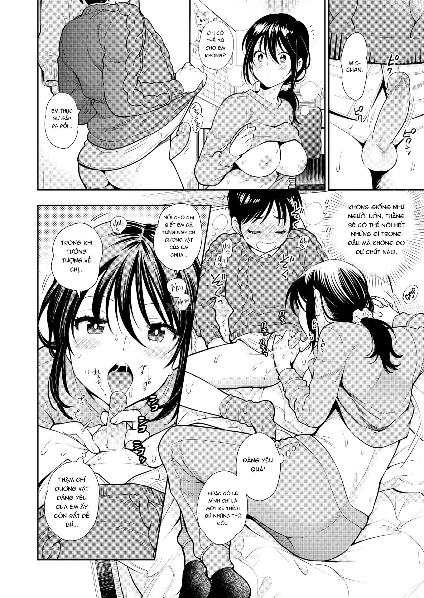 HentaiVN.net - Ảnh 13 - Doutei Otouto to Bitch Ane [The cherry boy with Bitch sister.] - Chap 8