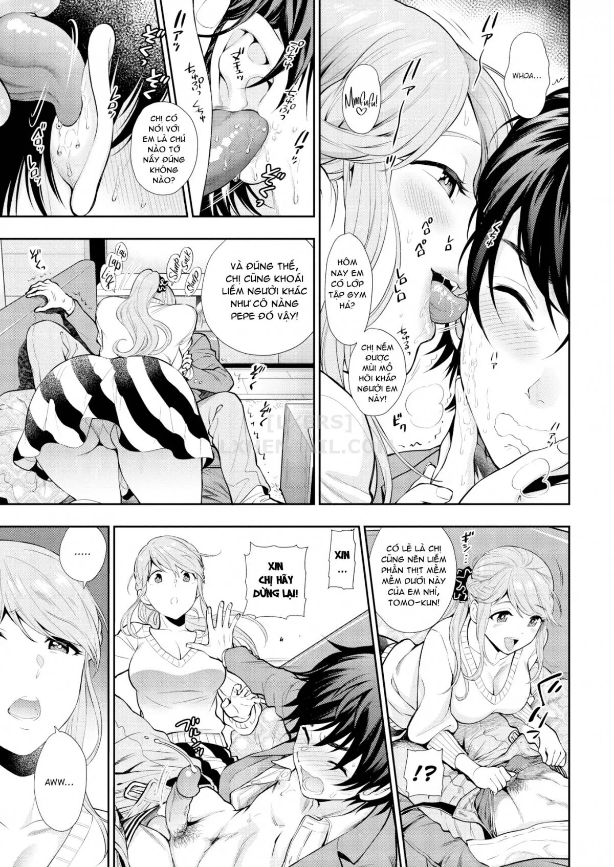 HentaiVN.net - Ảnh 8 - Doutei Otouto to Bitch Ane [The cherry boy with Bitch sister.] - Chap 10 - END