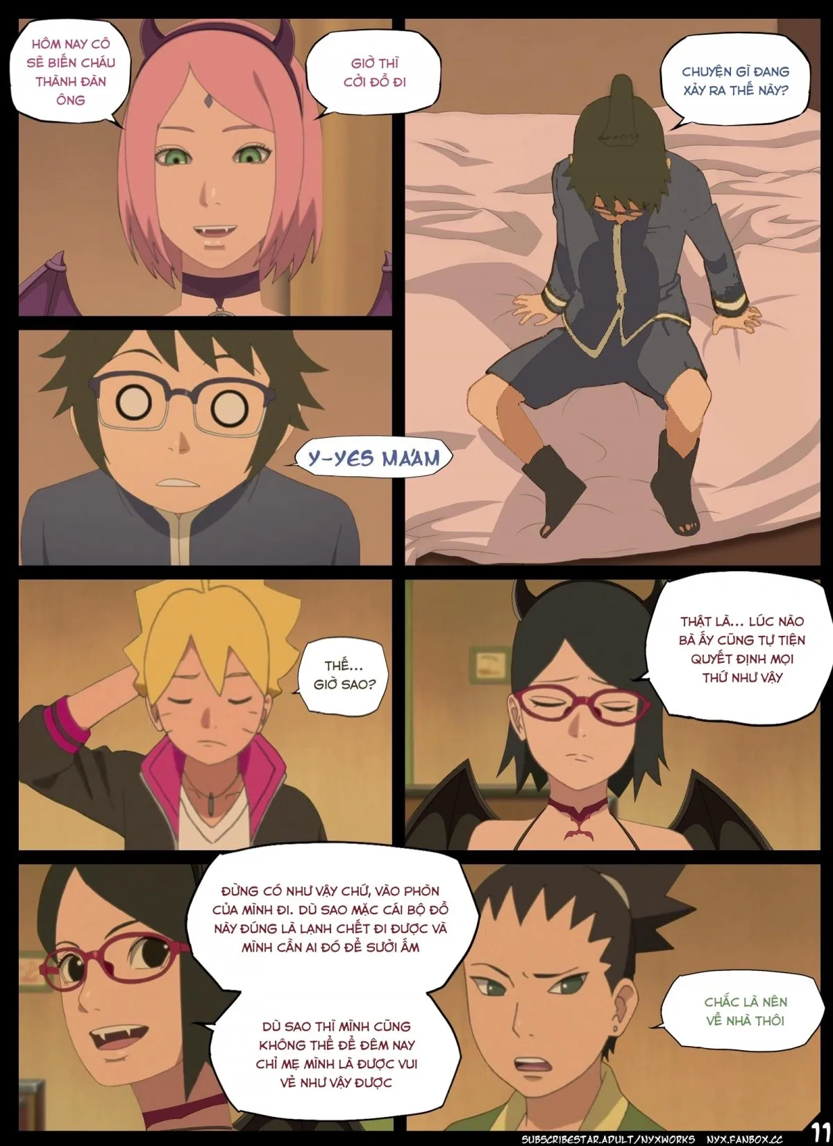 HentaiVN.net - Ảnh 11 - Night of the Red Eyed succubus (Naruto) - Oneshot
