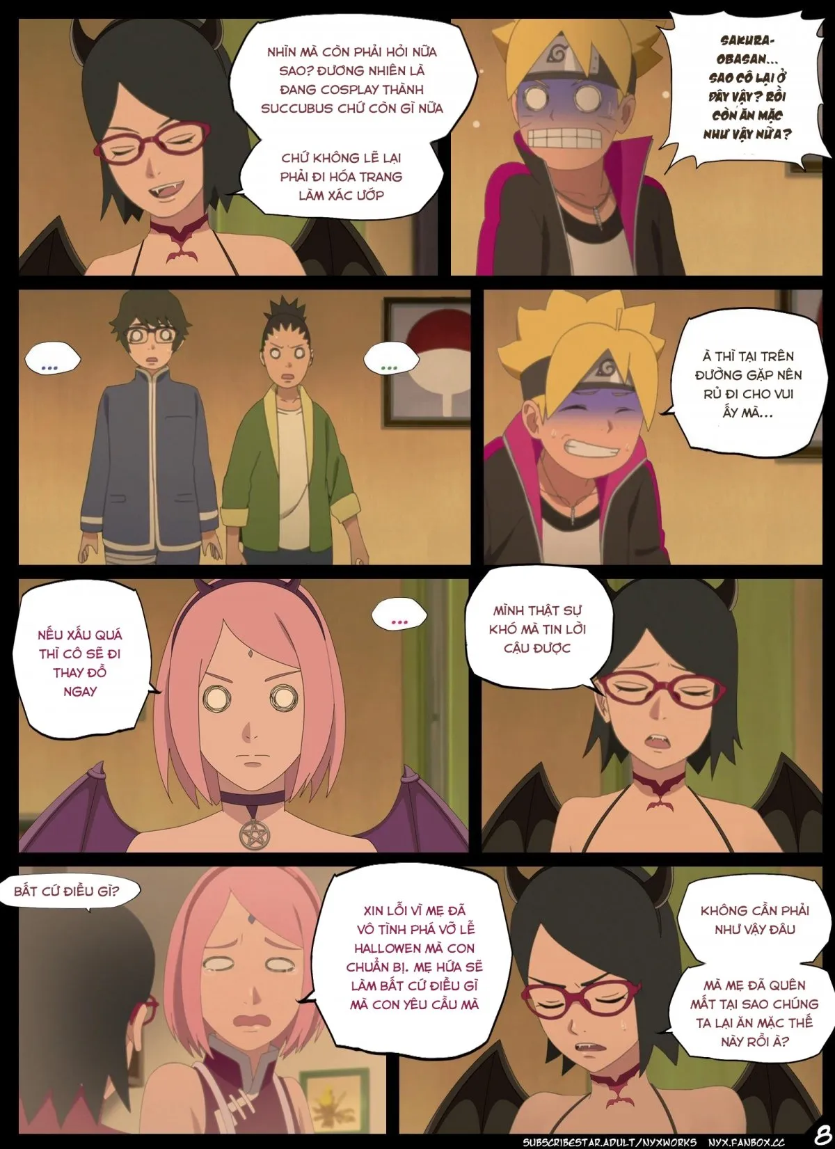 HentaiVN.net - Ảnh 8 - Night of the Red Eyed succubus (Naruto) - Oneshot