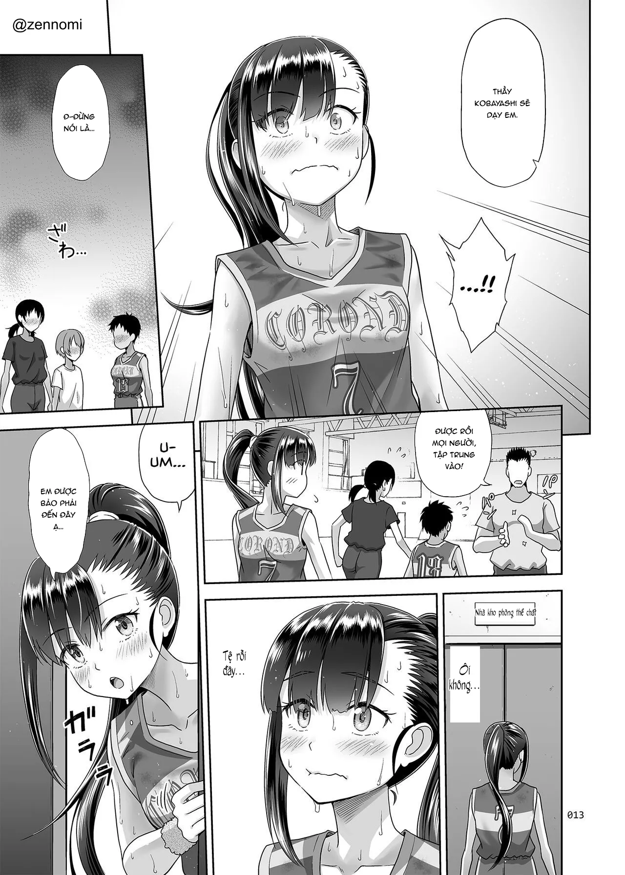 HentaiVN.net - Ảnh 12 - Seishidouin no Oshigoto 3 Mushiatsui Taiiku Souko de Iron na Renshuu o Shitemitara Asedaku ni Natta - Oneshot