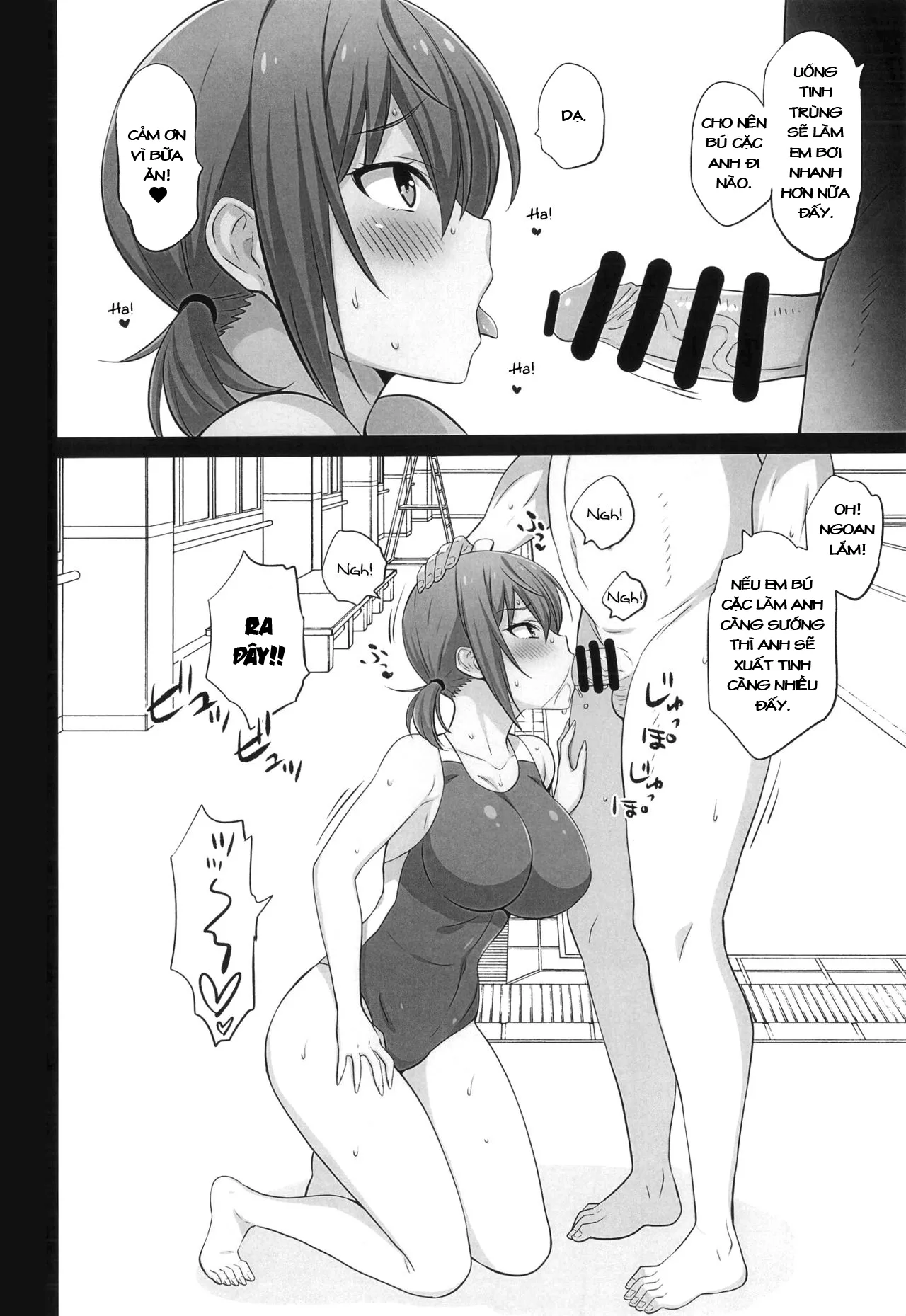 HentaiVN.net - Ảnh 4 - Ta! Thôi miên ức vạn thiếu nữ dú bự! [Otegaru Saimin; Simple Hypnotism;] - Chap 2: Đến bể bơi săn gái thôi~