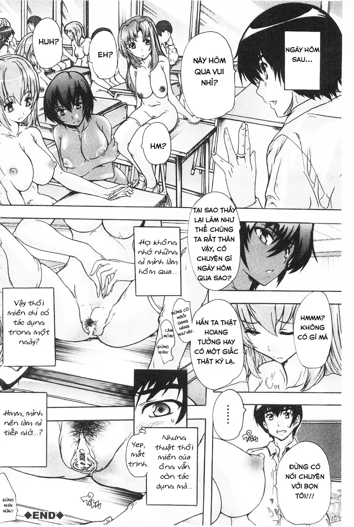 HentaiVN.net - Ảnh 24 - Saimin! Zenra Gakuen [Hypnotism! Nude Girls School] - Chap 1.2