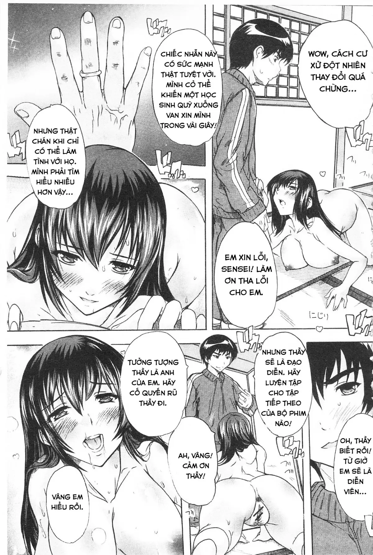 HentaiVN.net - Ảnh 7 - Saimin! Zenra Gakuen [Hypnotism! Nude Girls School] - Chap 2.2