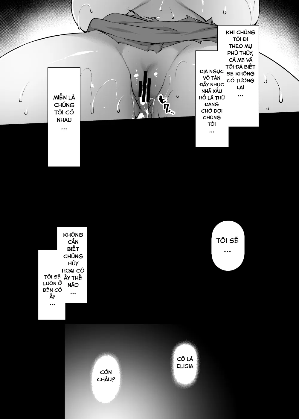 HentaiVN.net - Ảnh 25 - Elf no Okaa-san ~Giri no Musuko no Me no Mae de Orc ni Okasarete - Chap 1