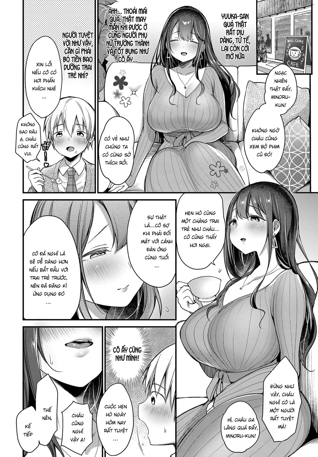 HentaiVN.net - Ảnh 4 - Hajimete no Mamakatsu [My First Sugar Mommy] - Oneshot