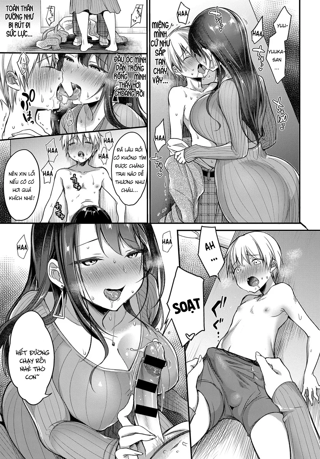 HentaiVN.net - Ảnh 9 - Hajimete no Mamakatsu [My First Sugar Mommy] - Oneshot