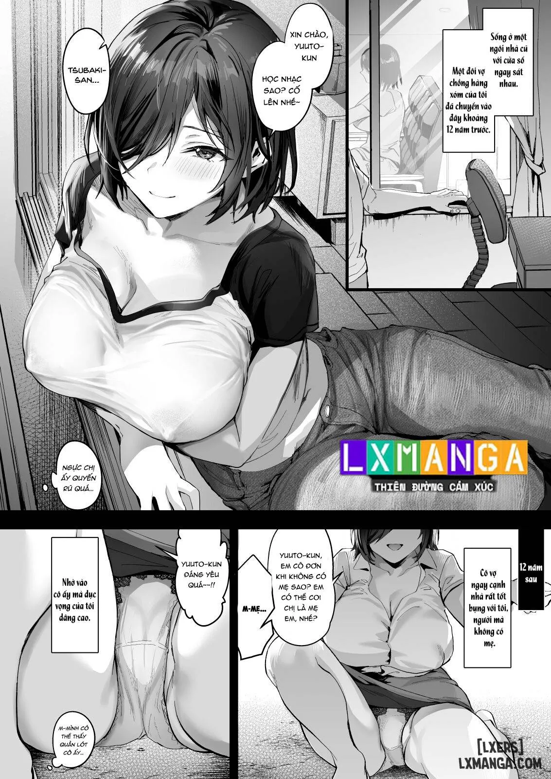 HentaiVN.net - Ảnh 4 - Bà chị hàng xóm không thể từ chối con cu của tôi - Oneshot