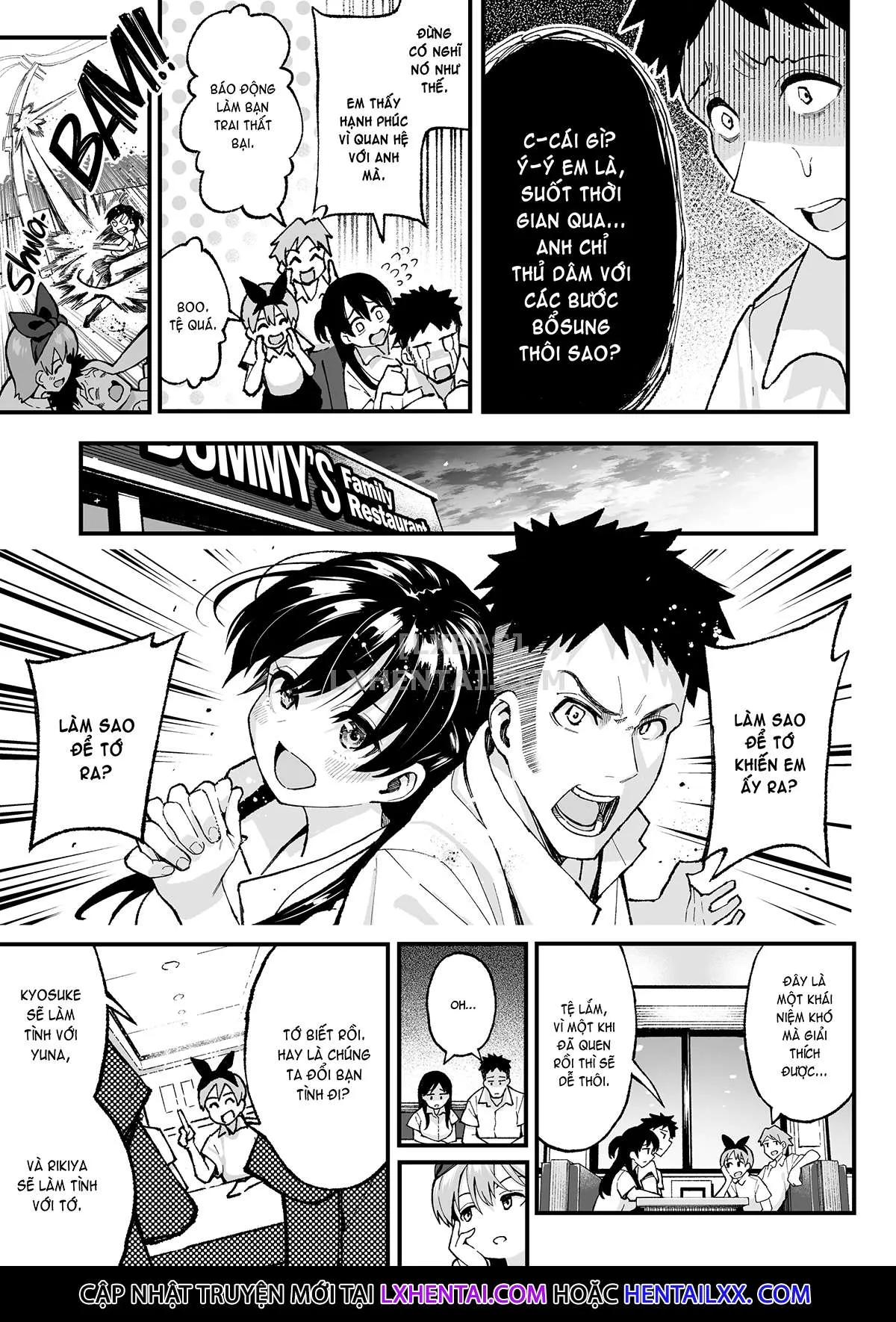 HentaiVN.net - Ảnh 14 - Lover Swap [こいびとスワッピング！] - Oneshot