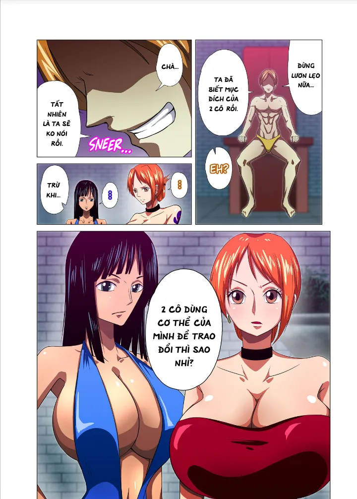 HentaiVN.net - Ảnh 4 - Onna Kaizoku ga Himitsu no Settai - Nami và Robin sa đọa quá .
