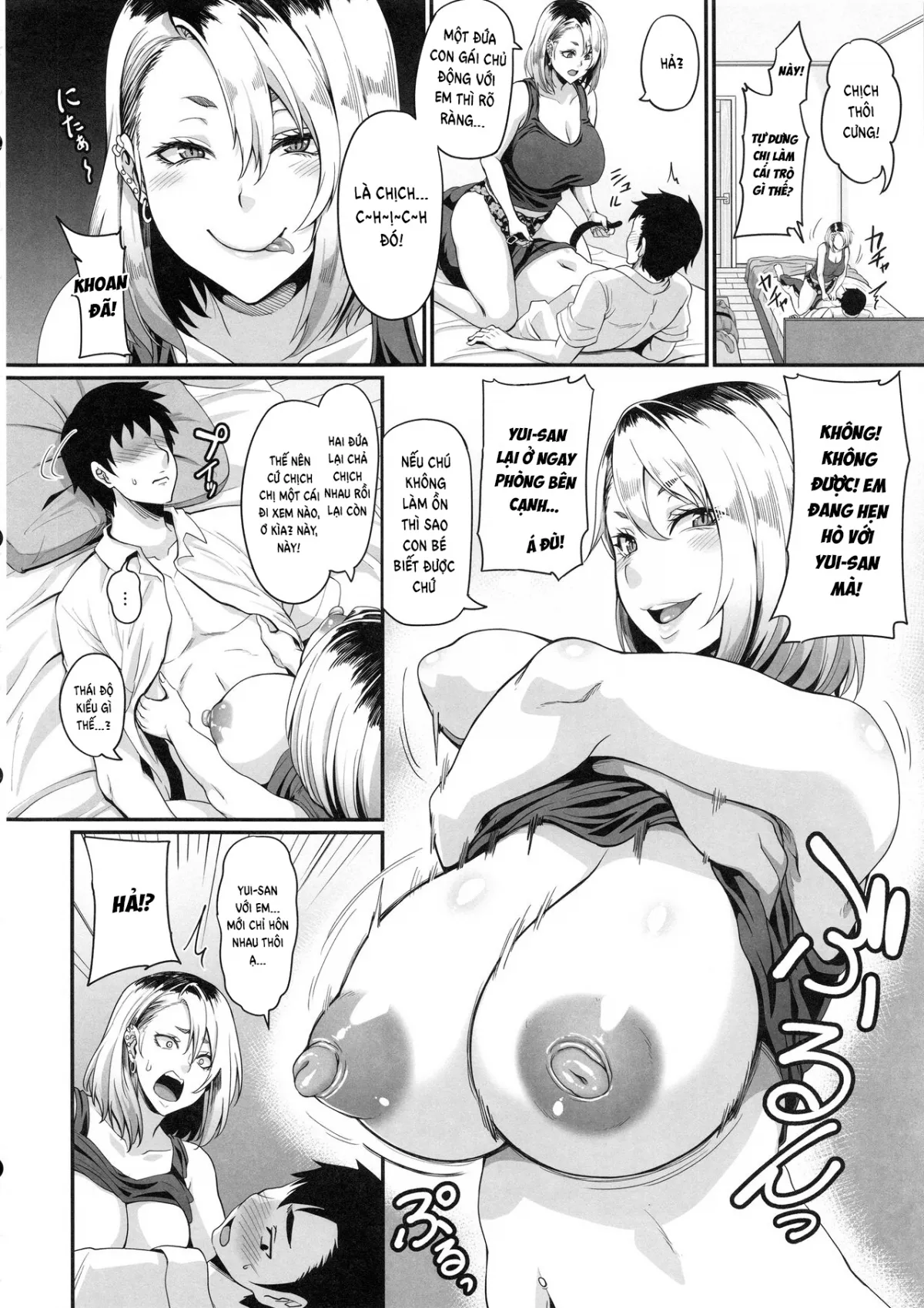 HentaiVN.net - Ảnh 10 - Her Sister's a Gyaru, a Bitch, and a Slut [Kanojo no Ane wa Gal de Bitch de Yariman de] - Oneshot