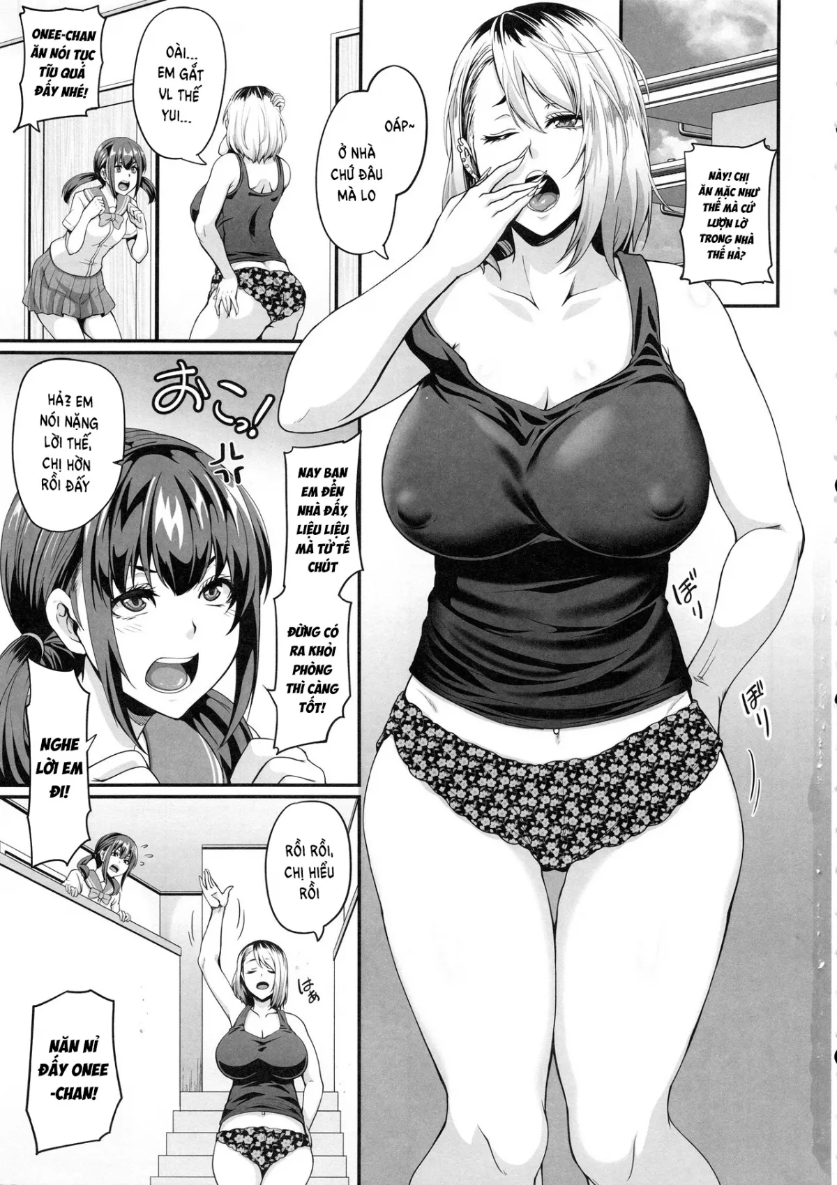 HentaiVN.net - Ảnh 3 - Her Sister's a Gyaru, a Bitch, and a Slut [Kanojo no Ane wa Gal de Bitch de Yariman de] - Oneshot