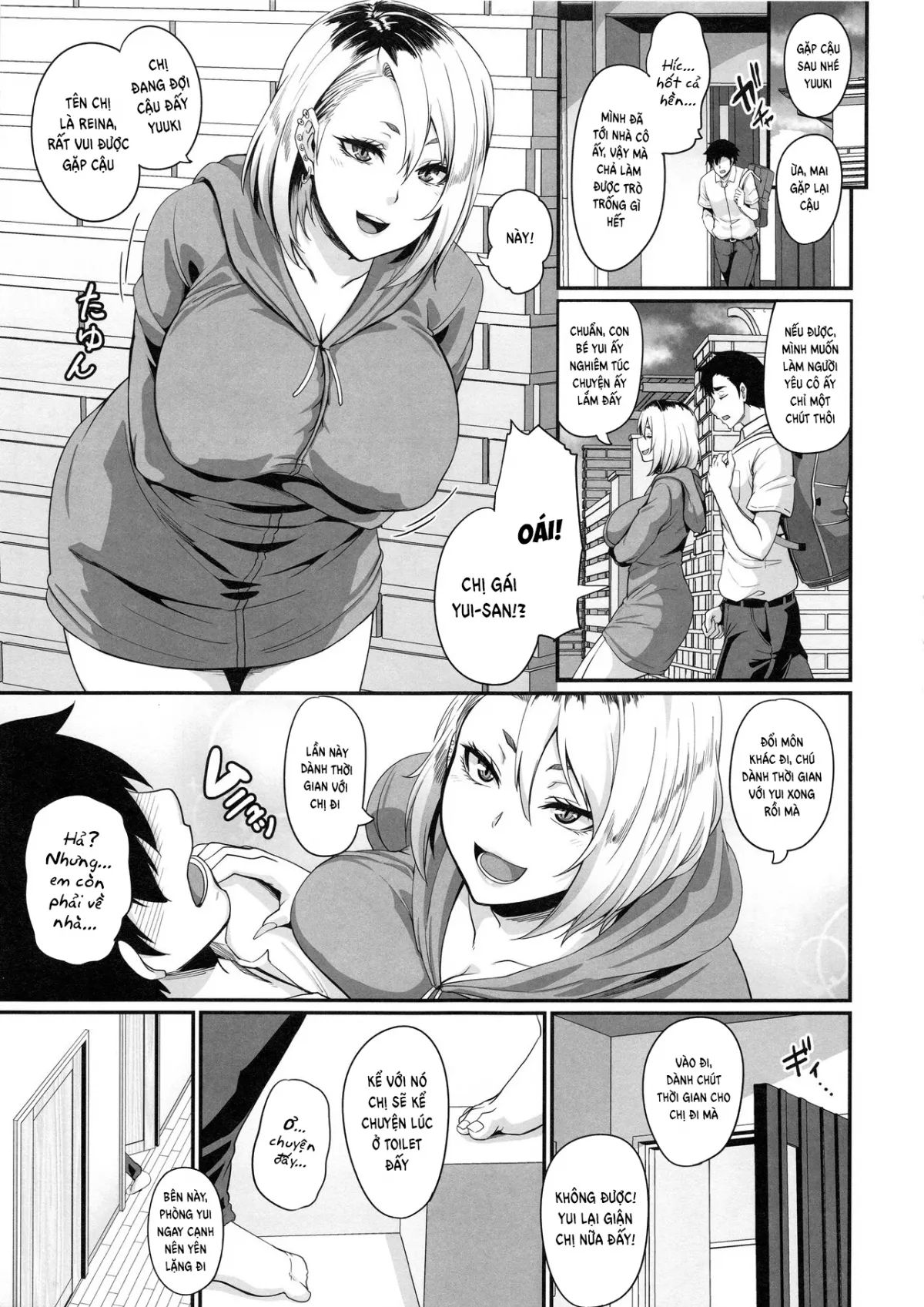 HentaiVN.net - Ảnh 9 - Her Sister's a Gyaru, a Bitch, and a Slut [Kanojo no Ane wa Gal de Bitch de Yariman de] - Oneshot