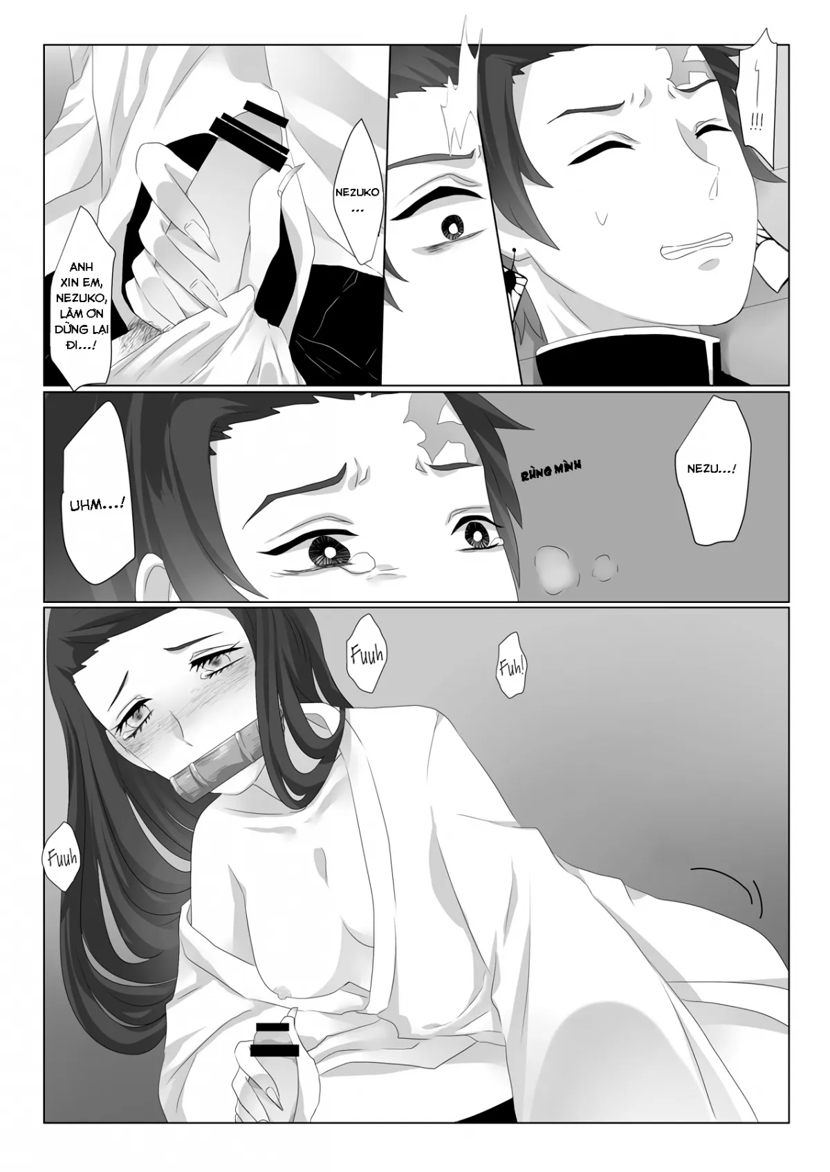 HentaiVN.net - Ảnh 7 - Tanjiro X Nezuko (Kimetsu no Yaiba) [Rakurai | Fallen Maiden (Kimetsu no Yaiba)] - Oneshot