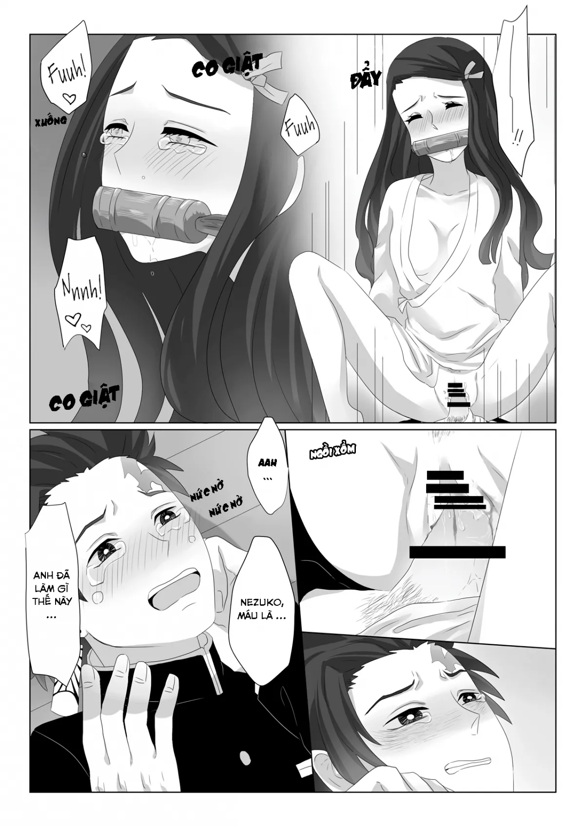 HentaiVN.net - Ảnh 9 - Tanjiro X Nezuko (Kimetsu no Yaiba) [Rakurai | Fallen Maiden (Kimetsu no Yaiba)] - Oneshot