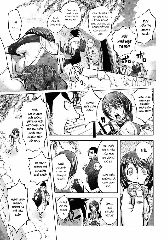 HentaiVN.net - Ảnh 4 - Nàng Kunoichi ngơ ngác [The Bewitched Kunoichi] - Chap 4 - Tai nạn đẫm nước