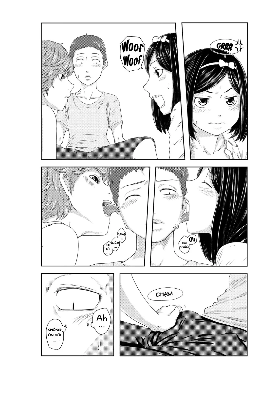 HentaiVN.net - Ảnh 15 - Chị gái của tôi là con cún!? [Hypnosis My Cheeky Sister Becomes A Dog] - Chap 3 - nện em [mèo] hàng xóm