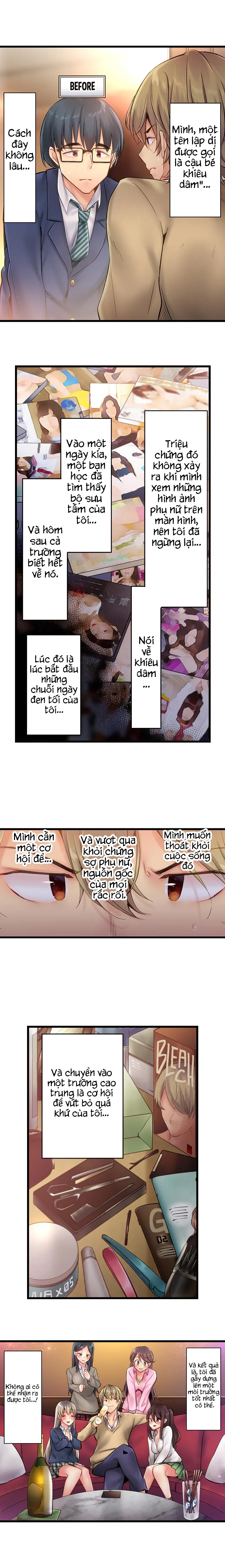 HentaiVN.net - Ảnh 6 - Busted in One Thrust [1 Piston de Bareru Uso ~Jishou Bitch wa Ubu ni Nureru] - Chap 1: Hồi tưởng
