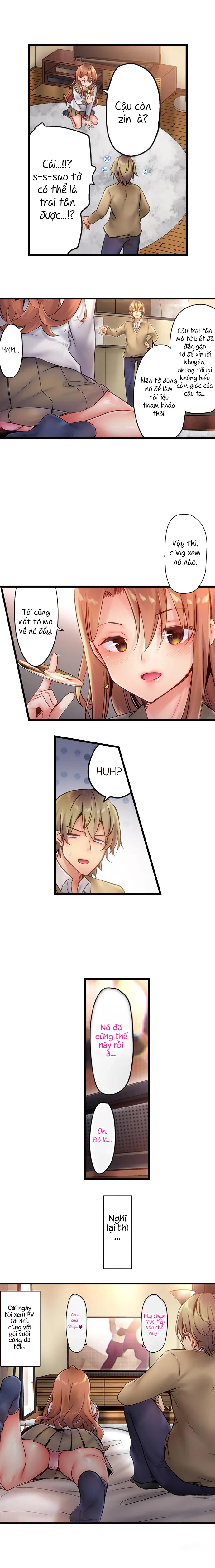 HentaiVN.net - Ảnh 4 - Busted in One Thrust [1 Piston de Bareru Uso ~Jishou Bitch wa Ubu ni Nureru] - Chap 2: Sắp... gì đấy :)
