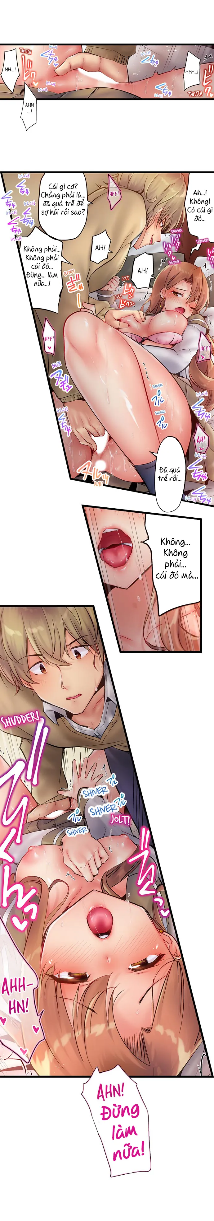HentaiVN.net - Ảnh 7 - Busted in One Thrust [1 Piston de Bareru Uso ~Jishou Bitch wa Ubu ni Nureru] - Chap 3: Ờ... mò mẫm time :)