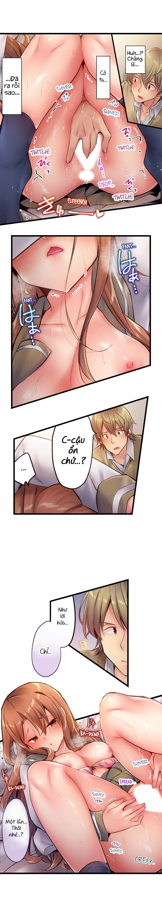 HentaiVN.net - Ảnh 8 - Busted in One Thrust [1 Piston de Bareru Uso ~Jishou Bitch wa Ubu ni Nureru] - Chap 3: Ờ... mò mẫm time :)