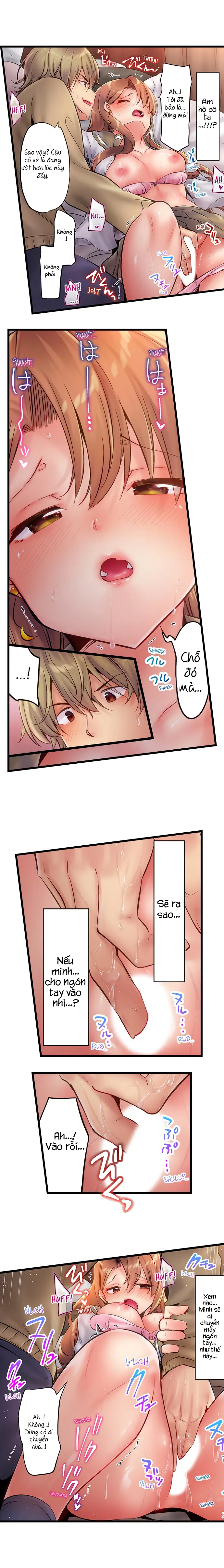 HentaiVN.net - Ảnh 6 - Busted in One Thrust [1 Piston de Bareru Uso ~Jishou Bitch wa Ubu ni Nureru] - Chap 3: Ờ... mò mẫm time :)